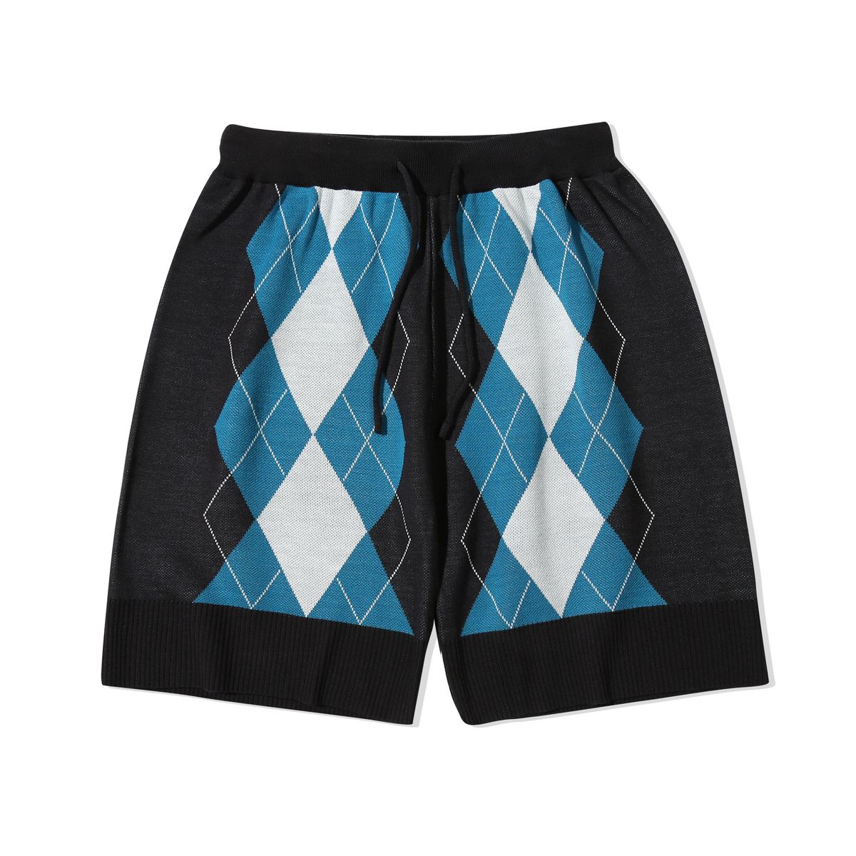 메인부스(MAINBOOTH) Billys Argyle Knit Shorts(BLACK)