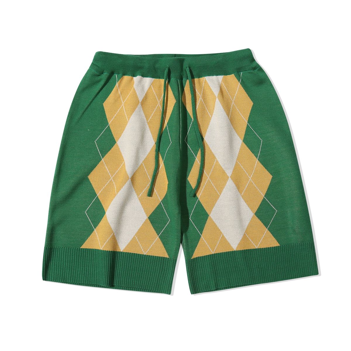 메인부스(MAINBOOTH) Billys Argyle Knit Shorts(GREEN)