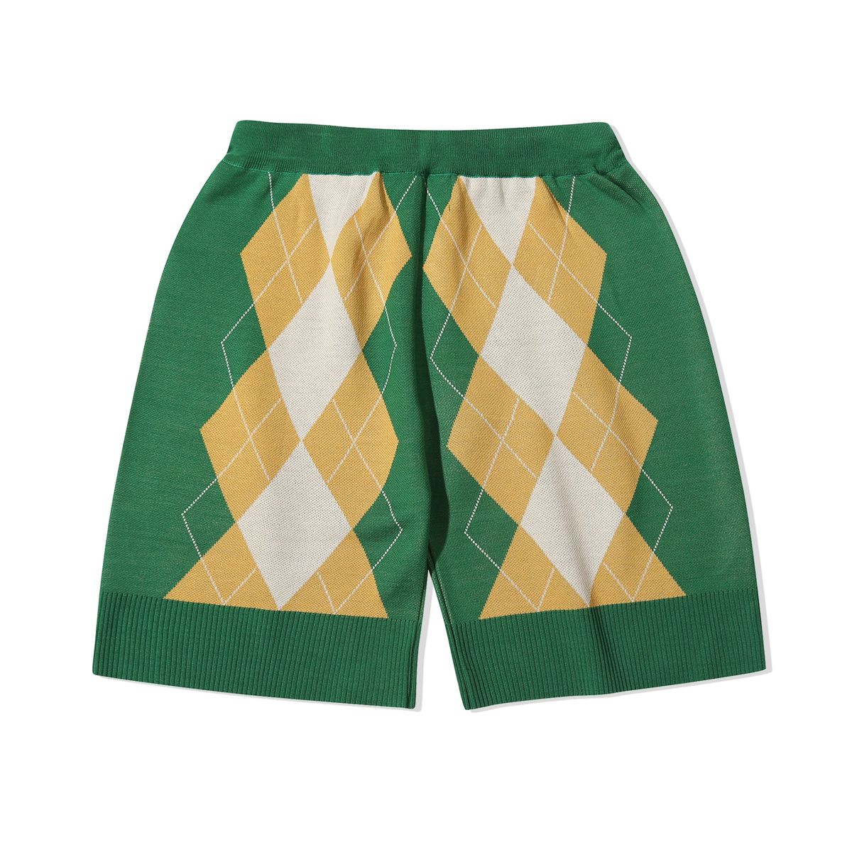 메인부스(MAINBOOTH) Billys Argyle Knit Shorts(GREEN)