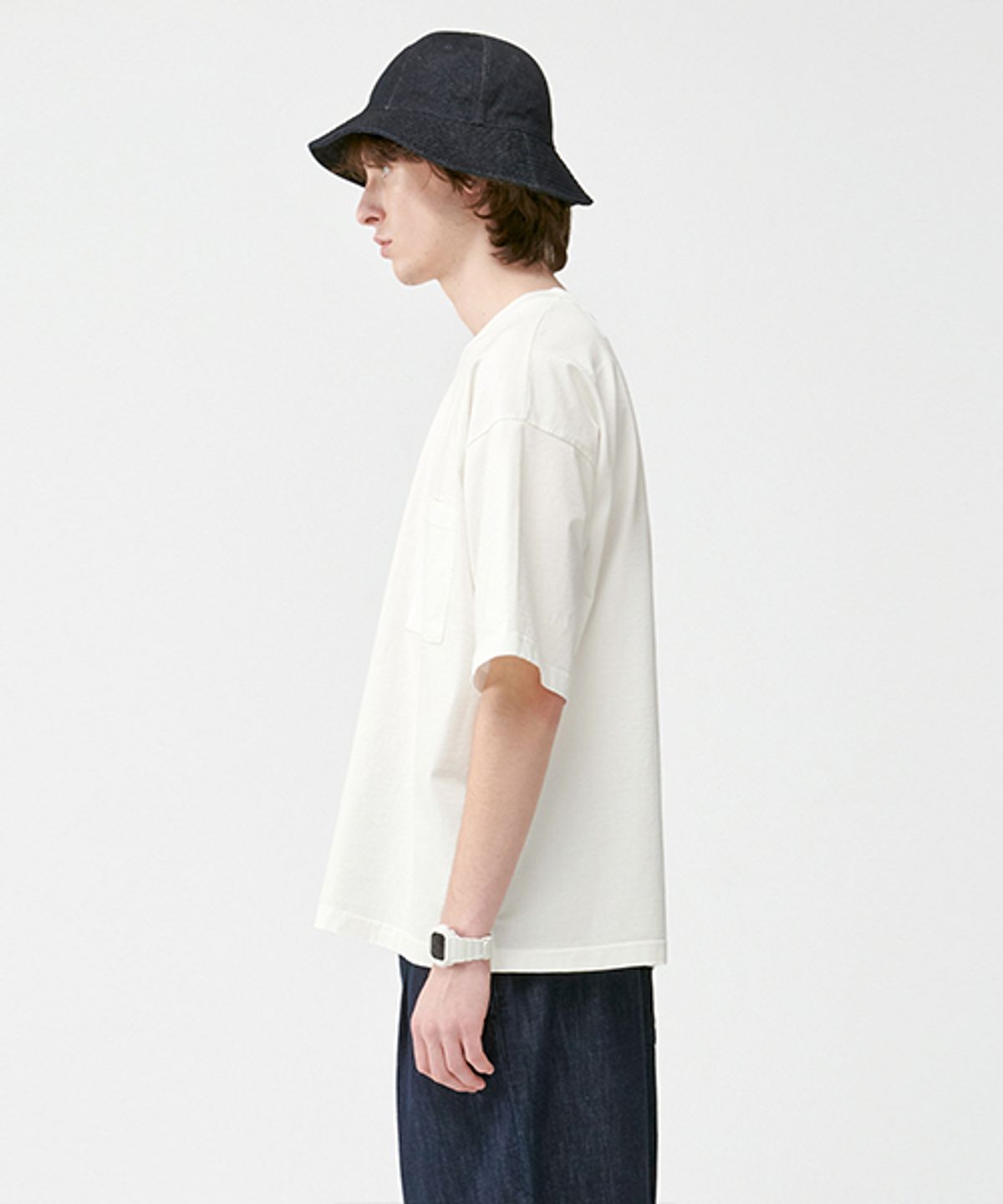 에러스익셉티드(ERRORS EXCEPTED) SS001 페이드 포켓 반팔티 (White)