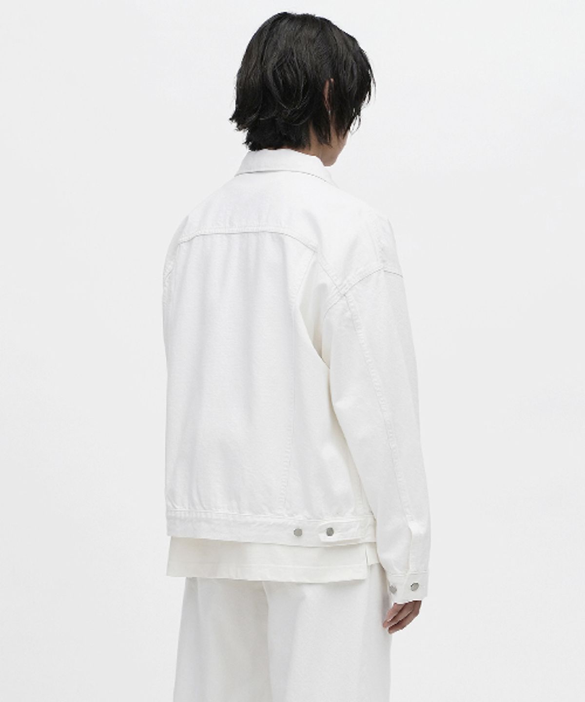 에러스익셉티드(ERRORS EXCEPTED) JK02 플리츠 데님자켓 (White)