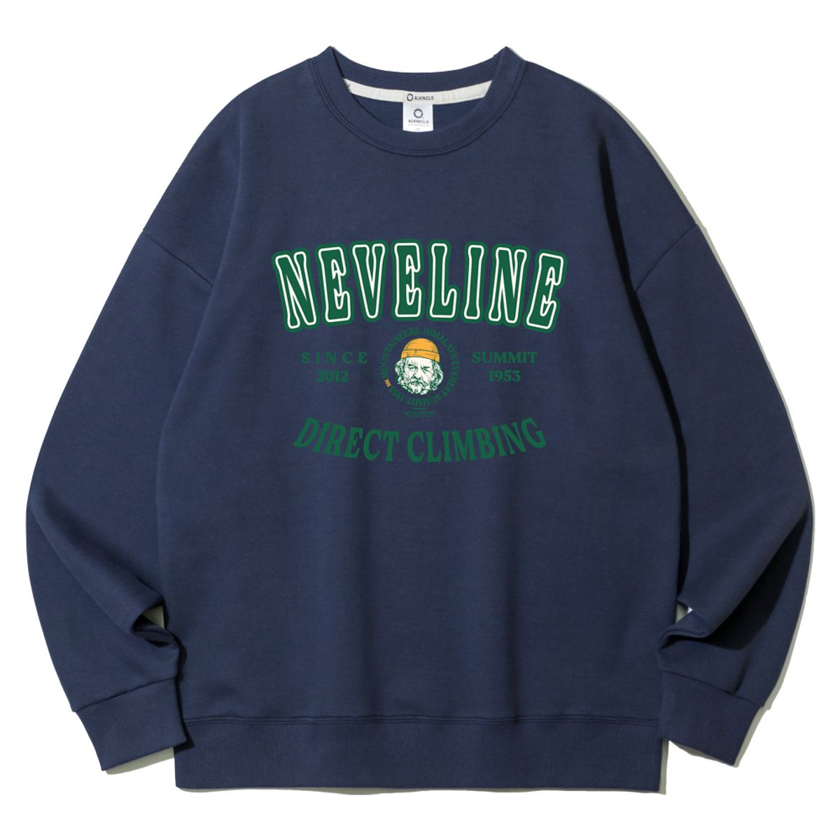 앨빈클로(ALVINCLO) NEVELINE 마운티널스 오버핏 맨투맨 MAR674 (4 COLOR)