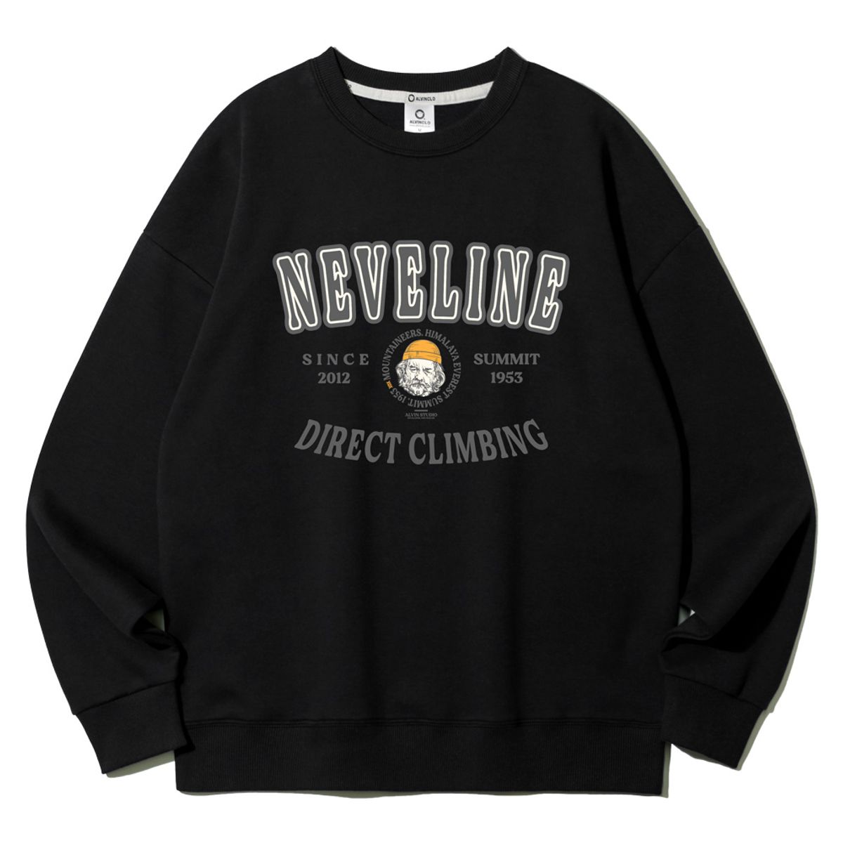 앨빈클로(ALVINCLO) NEVELINE 마운티널스 오버핏 맨투맨 MAR674 (4 COLOR)