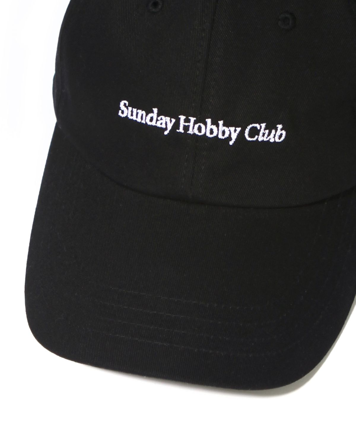 선데이하비클럽(SUNDAY HOBBY CLUB) 22SS 시그니처 로고 커브캡-블랙