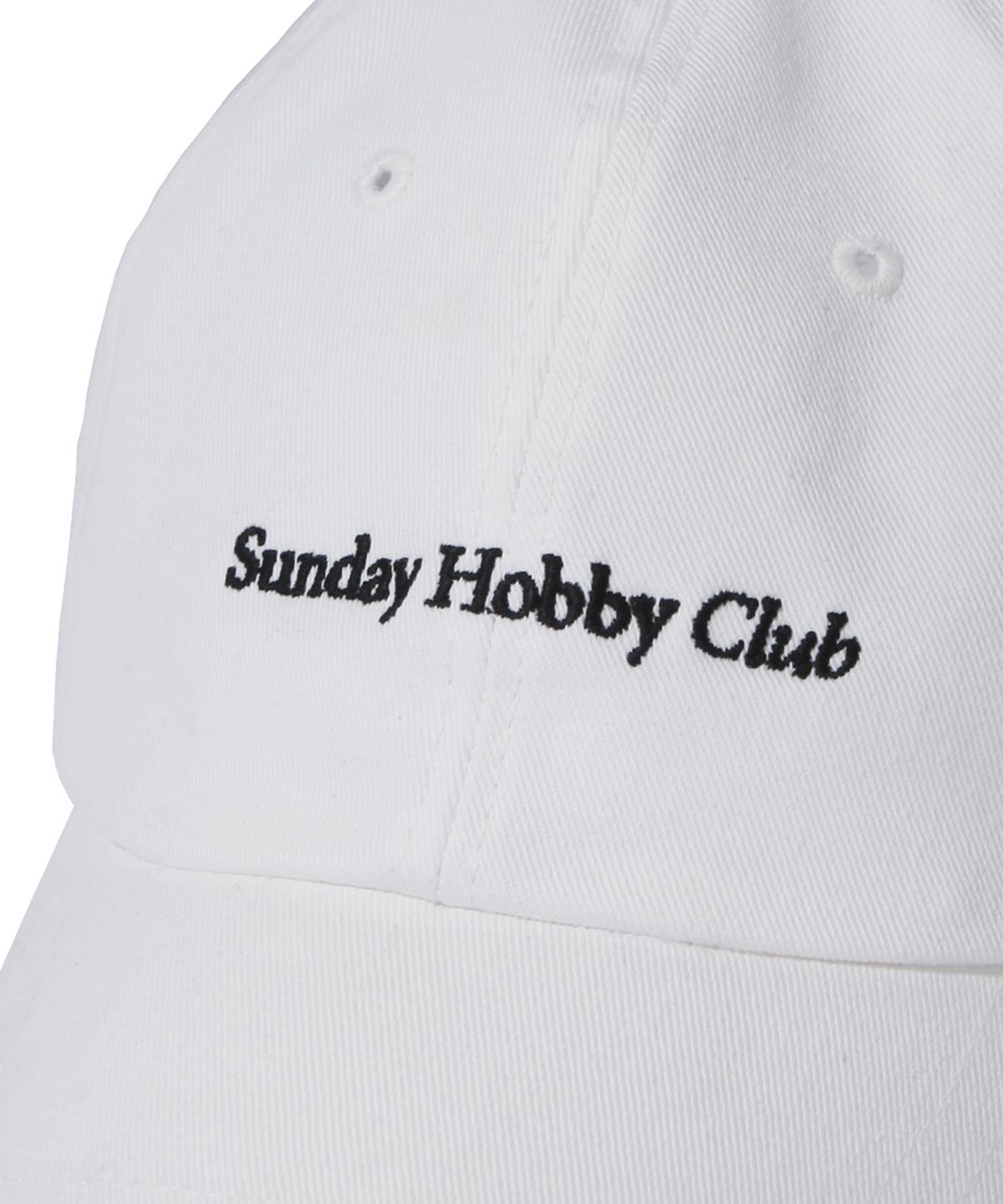 선데이하비클럽(SUNDAY HOBBY CLUB) 22SS 시그니처 로고 커브캡-오프 화이트
