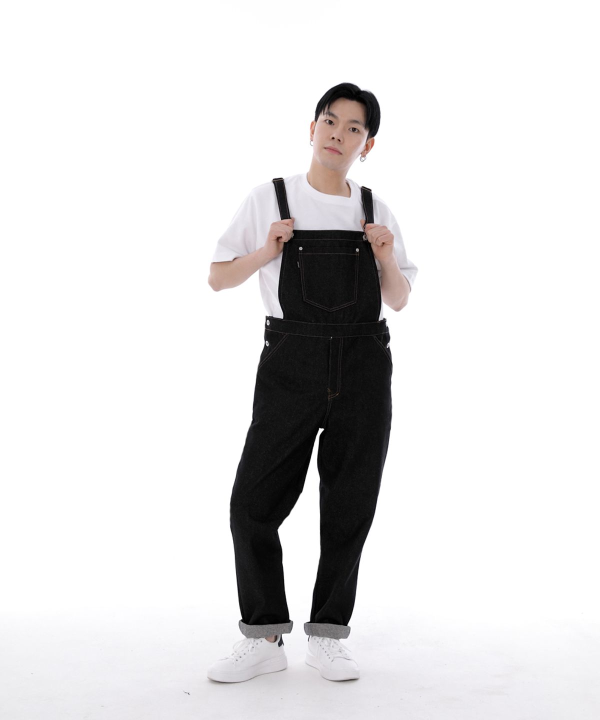 세인트크루(SAINTCREW) 시티보이 버튼 오버롤 CBB-607 데님블랙