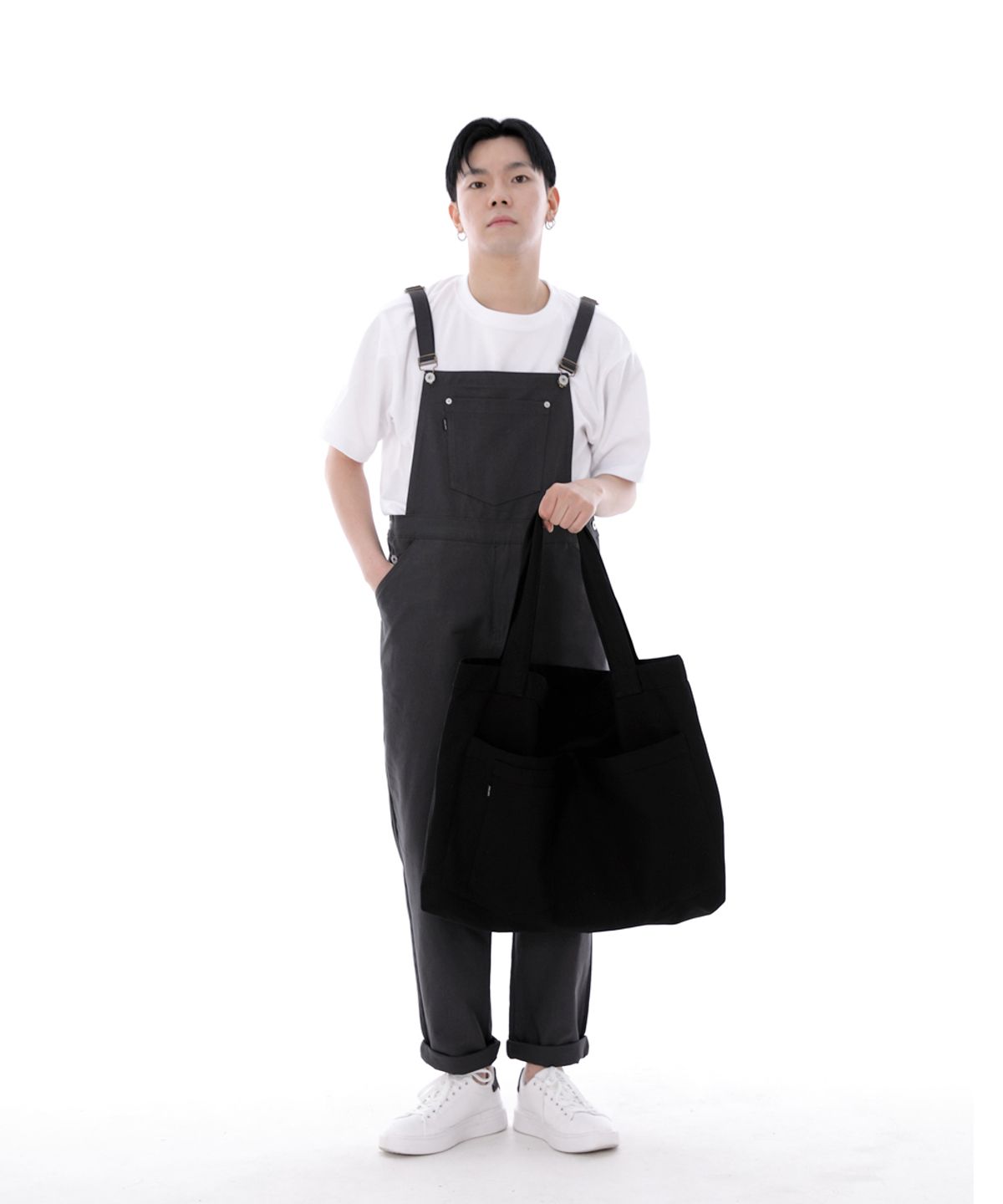 세인트크루(SAINTCREW) 시티보이 버튼 오버롤 CBB-607 차콜그레이
