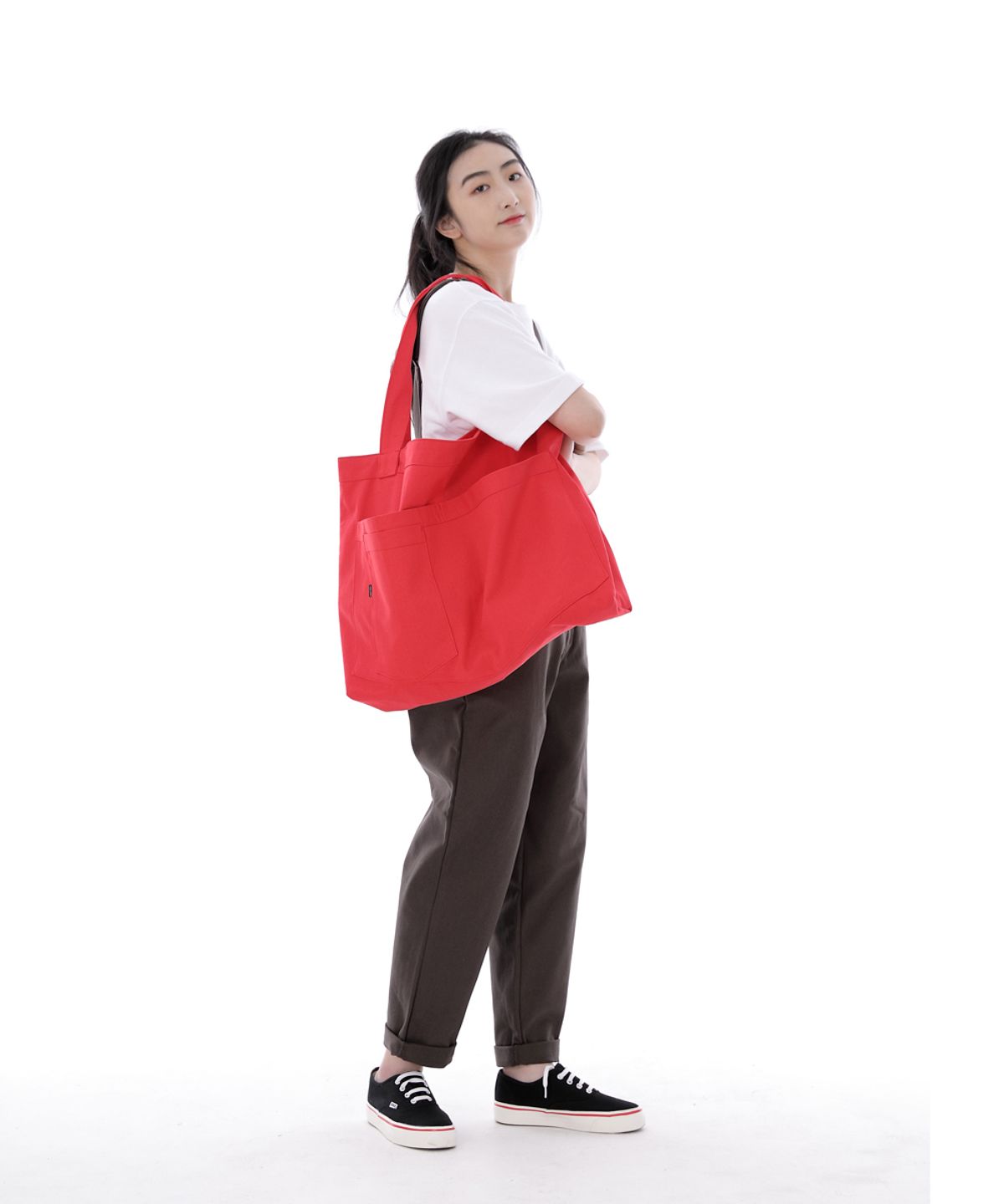 세인트크루(SAINTCREW) 시티보이 메가빅 숄더백 CBM-110 레드미디엄