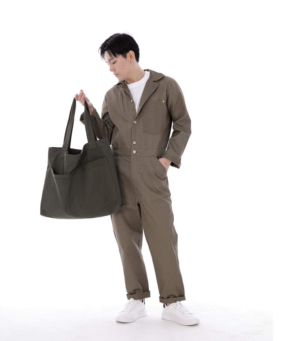 세인트크루(SAINTCREW) 시티보이 메가빅 숄더백 CBM-110 카키