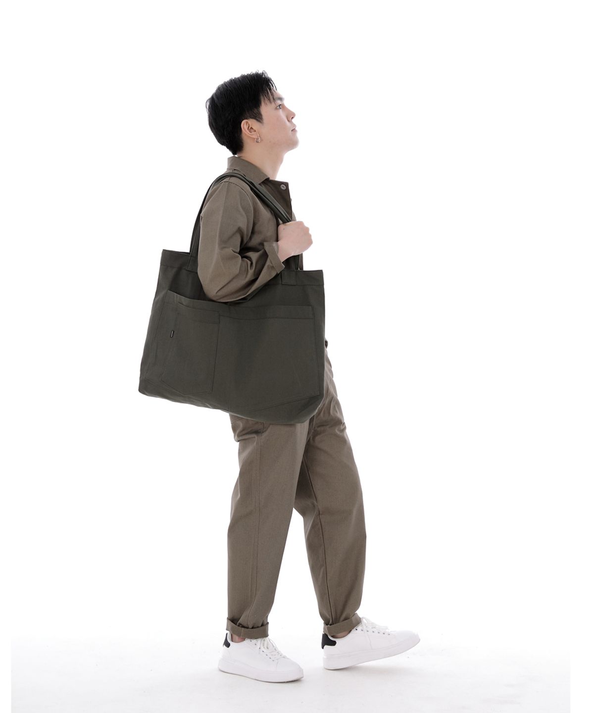 세인트크루(SAINTCREW) 시티보이 메가빅 숄더백 CBM-110 카키