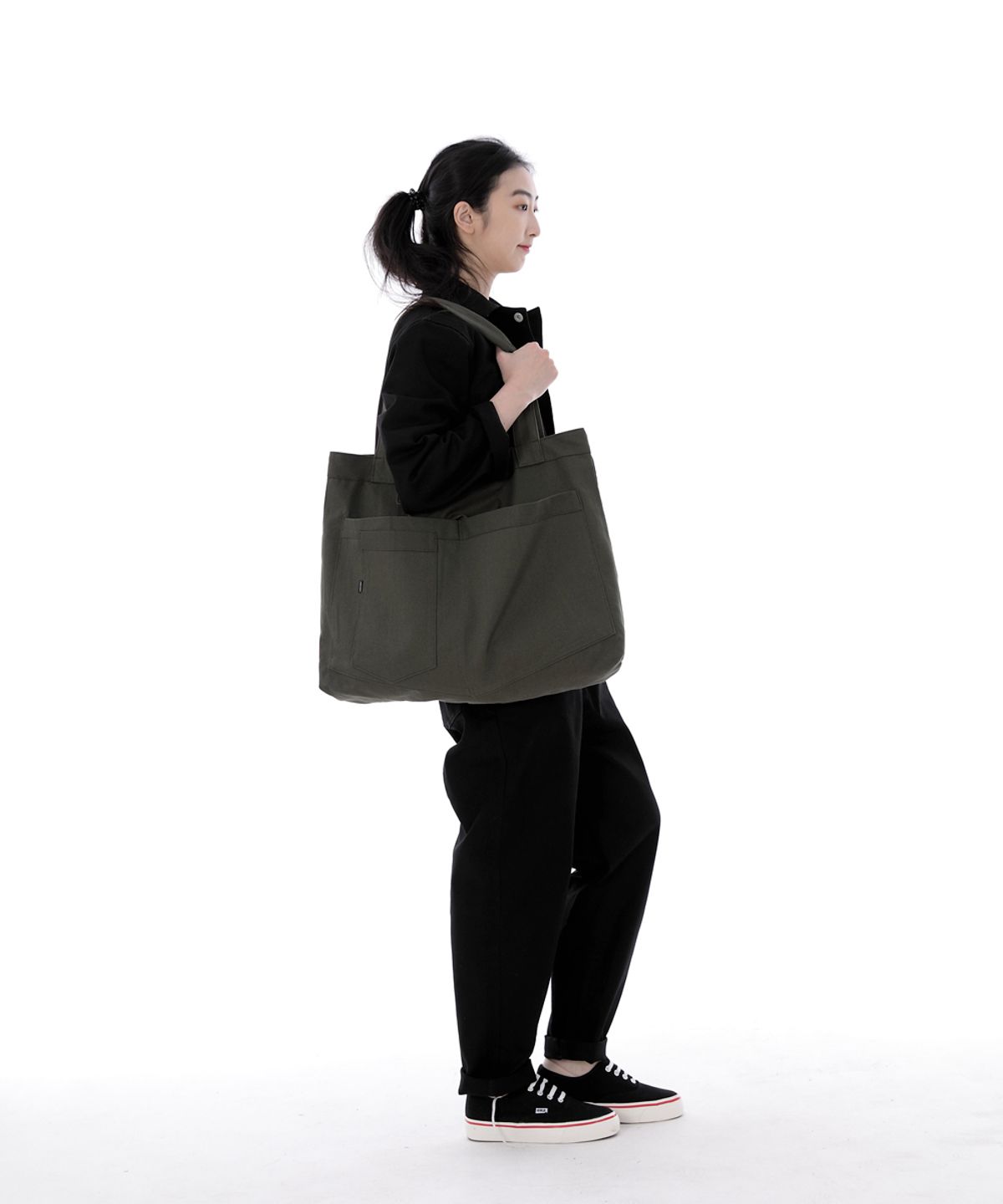 세인트크루(SAINTCREW) 시티보이 메가빅 숄더백 CBM-110 카키