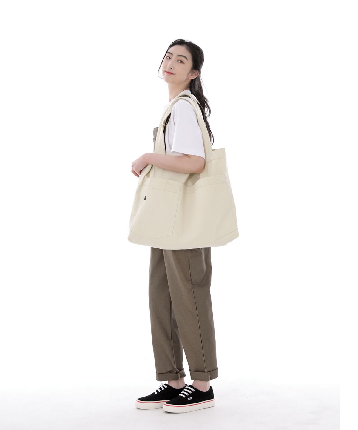 세인트크루(SAINTCREW) 시티보이 메가빅 숄더백 CBM-110 크림
