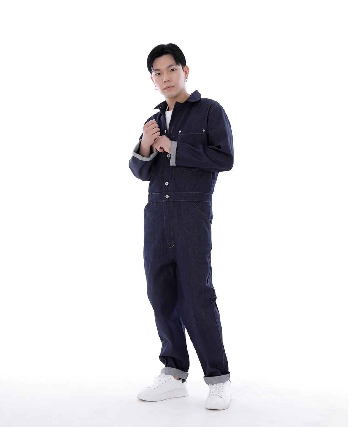 세인트크루(SAINTCREW) 시티보이 버튼 점프슈트 CBB-507 데님 인디고