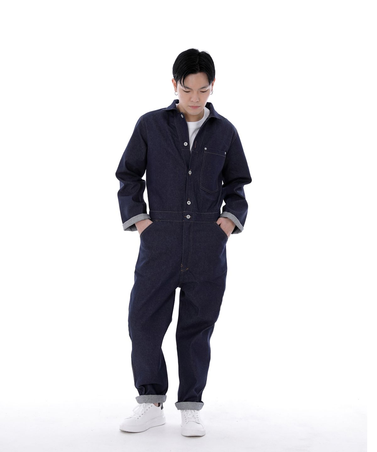 세인트크루(SAINTCREW) 시티보이 버튼 점프슈트 CBB-507 데님 인디고
