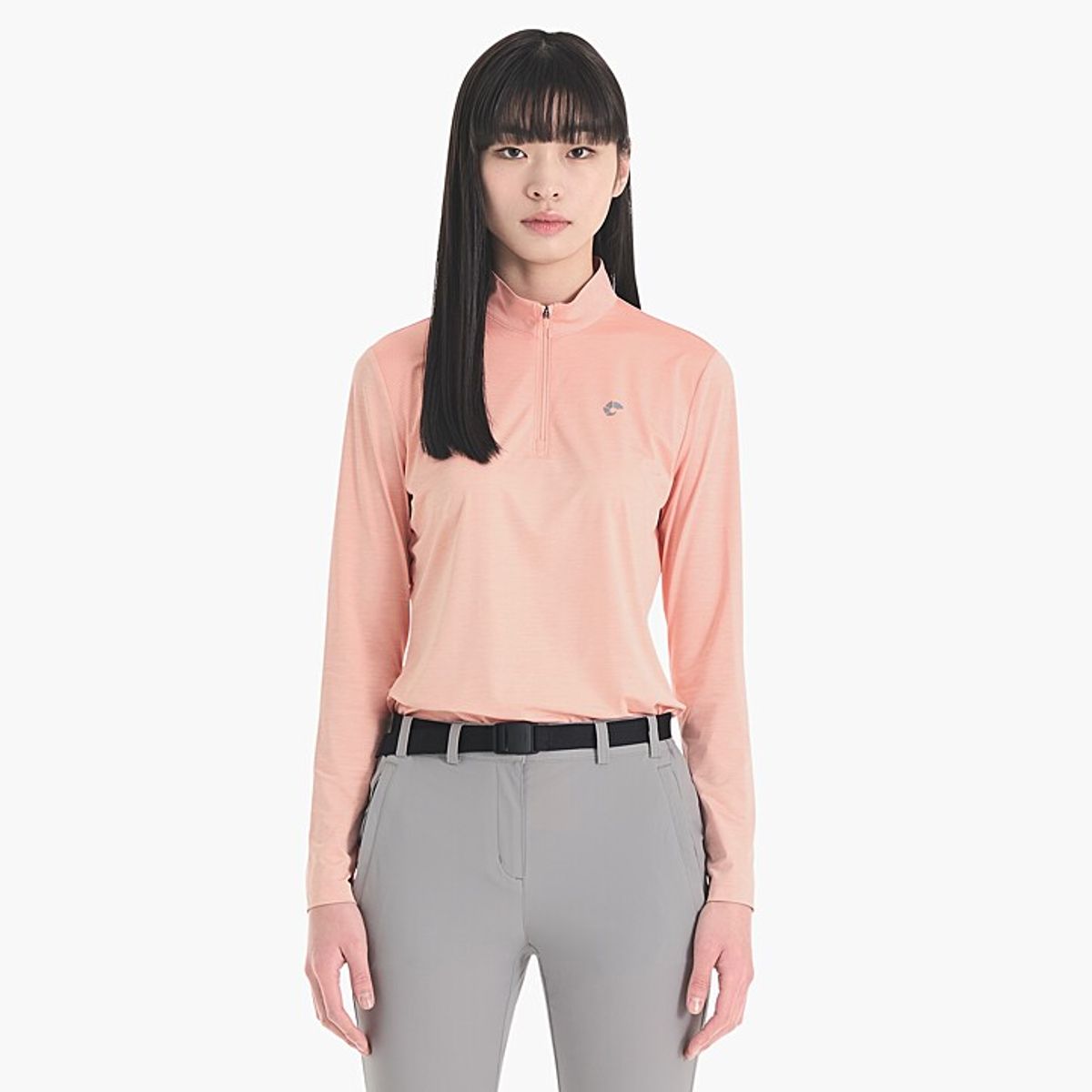 네파(NEPA) 7I45403 여성 마운틴 도트 긴팔 집업 티셔츠