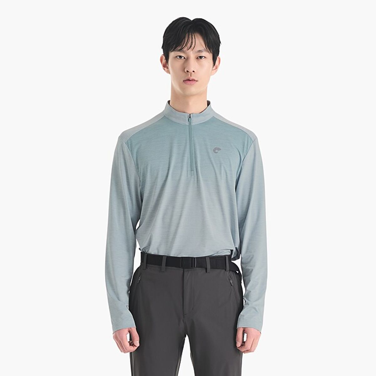 네파(NEPA) 7I35403 남성 마운틴 도트 긴팔 집업 티셔츠