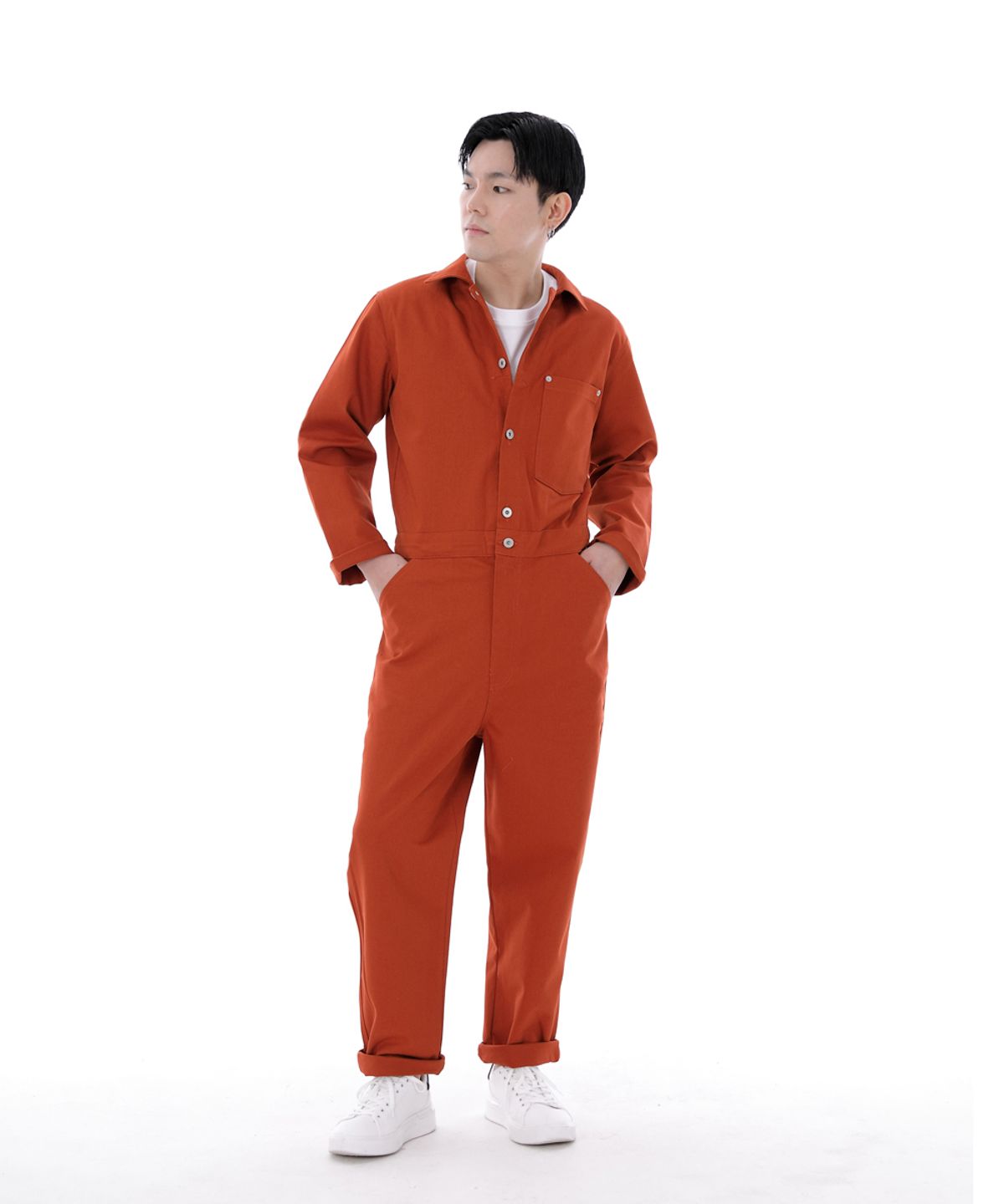 세인트크루(SAINTCREW) 시티보이 버튼 점프슈트 CBB-507 브릭