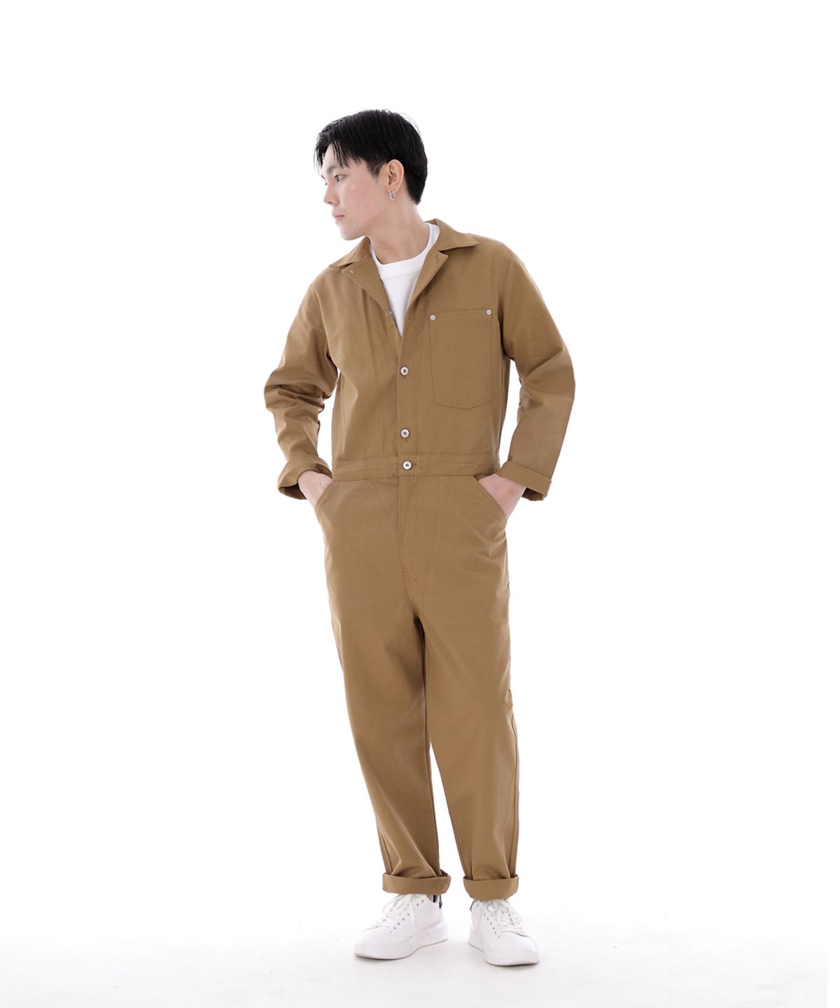세인트크루(SAINTCREW) 시티보이 버튼 점프슈트 CBB-507 카멜