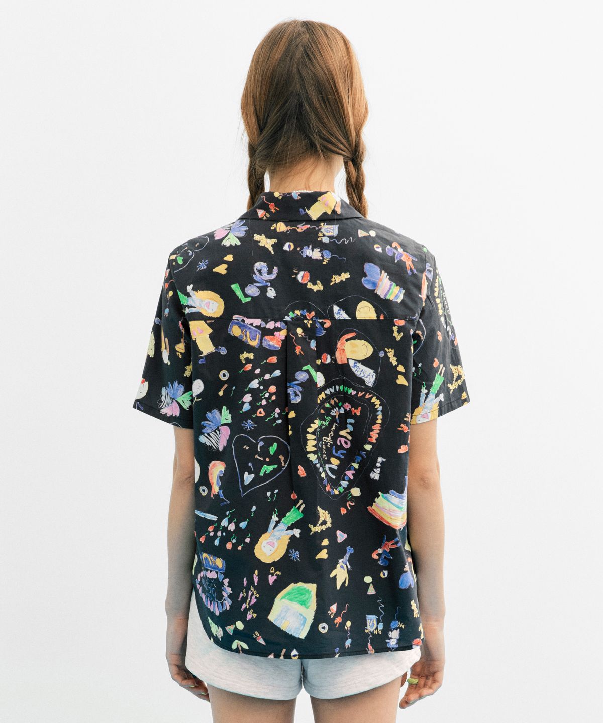준준스페이스(JUNEJUNE SPACE) Painting  Shirts_Black(페인팅 셔츠-블랙)