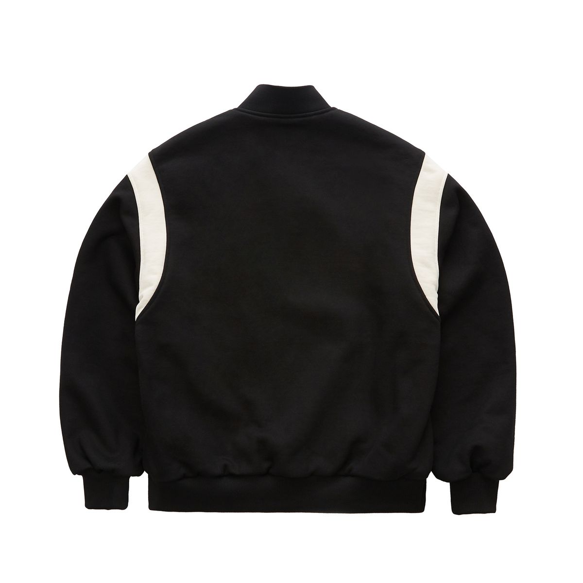 시티스트리트(CITY STREET) VINTAGE HEAVY COTTON VARSITY JACKET - BLACK