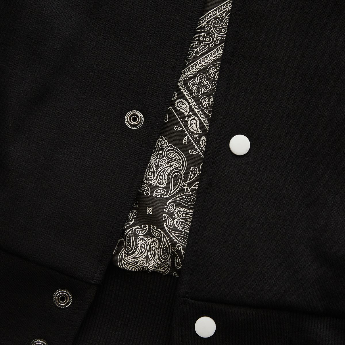 시티스트리트(CITY STREET) VINTAGE HEAVY COTTON VARSITY JACKET - BLACK