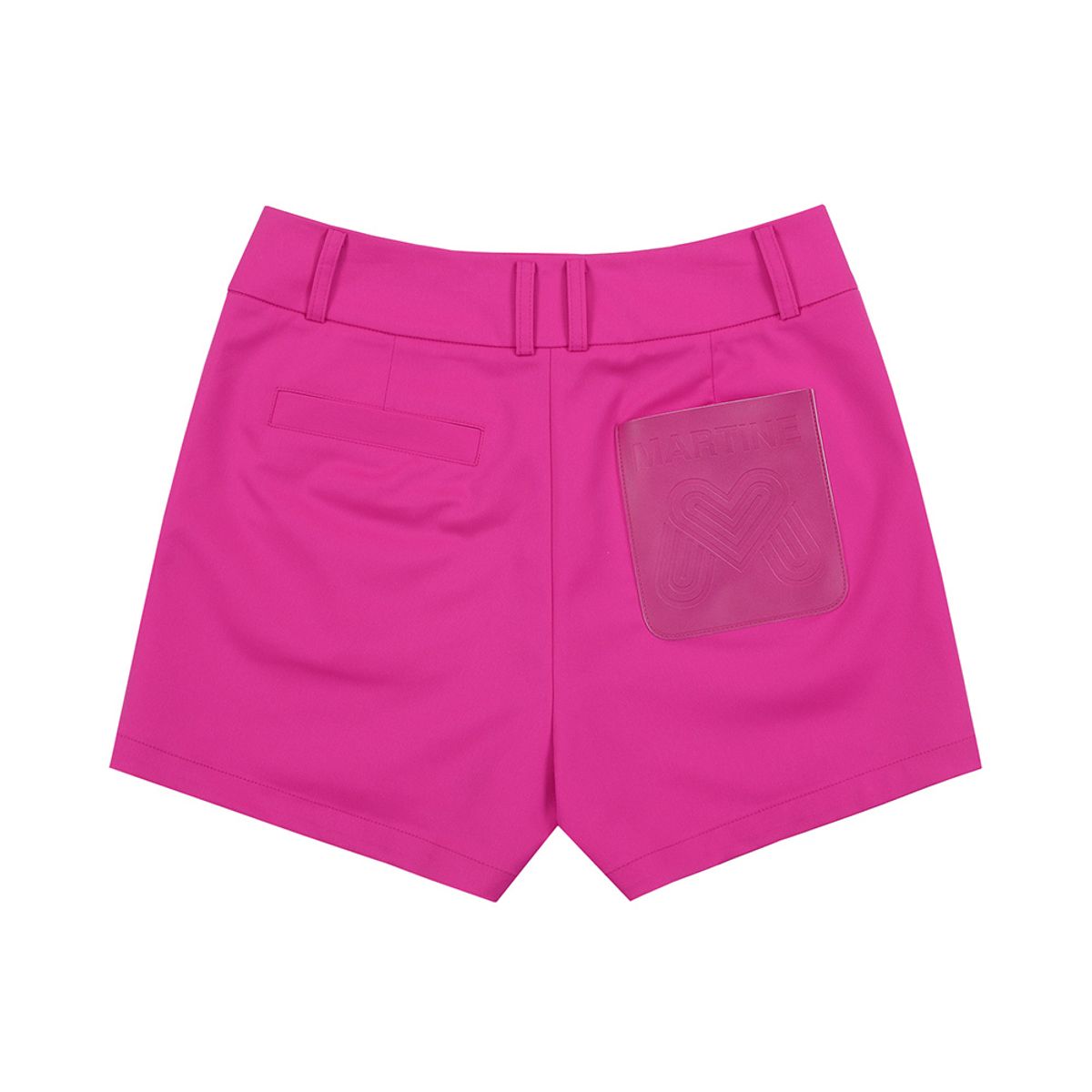 마틴골프(MARTINE GOLF) Pleather Patch Shorts_Deep Pink