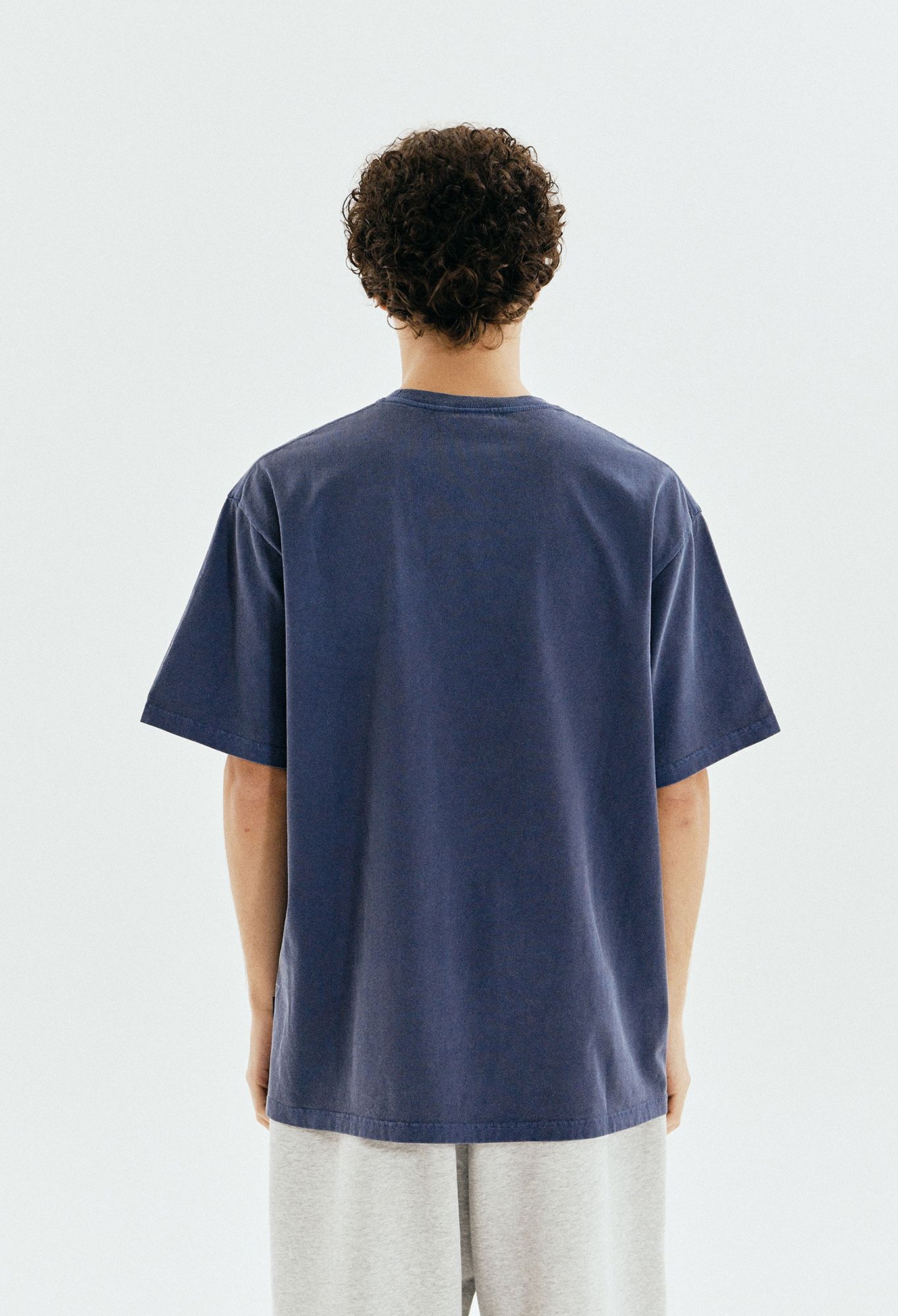 ☆YALE☆ 16-count COMASA 2PACK SMALL ARCH TSHIRT WHITE NAVY MUSINSA | YALE [16-count Comasa] 2PACK Small Arch Short