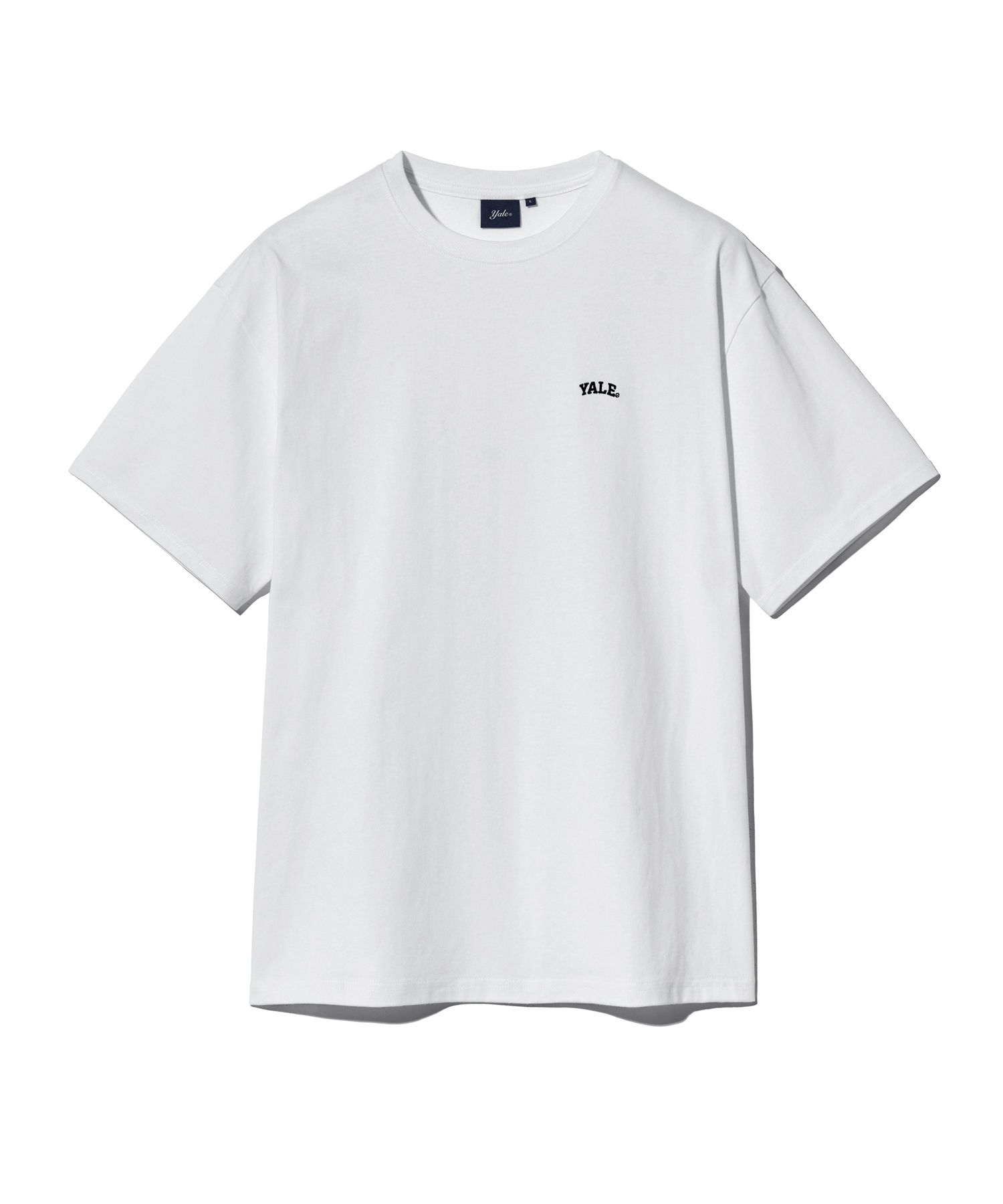 ☆YALE☆ 16-count COMASA 2PACK SMALL ARCH TSHIRT WHITE NAVY MUSINSA | YALE [16-count Comasa] 2PACK Small Arch Short