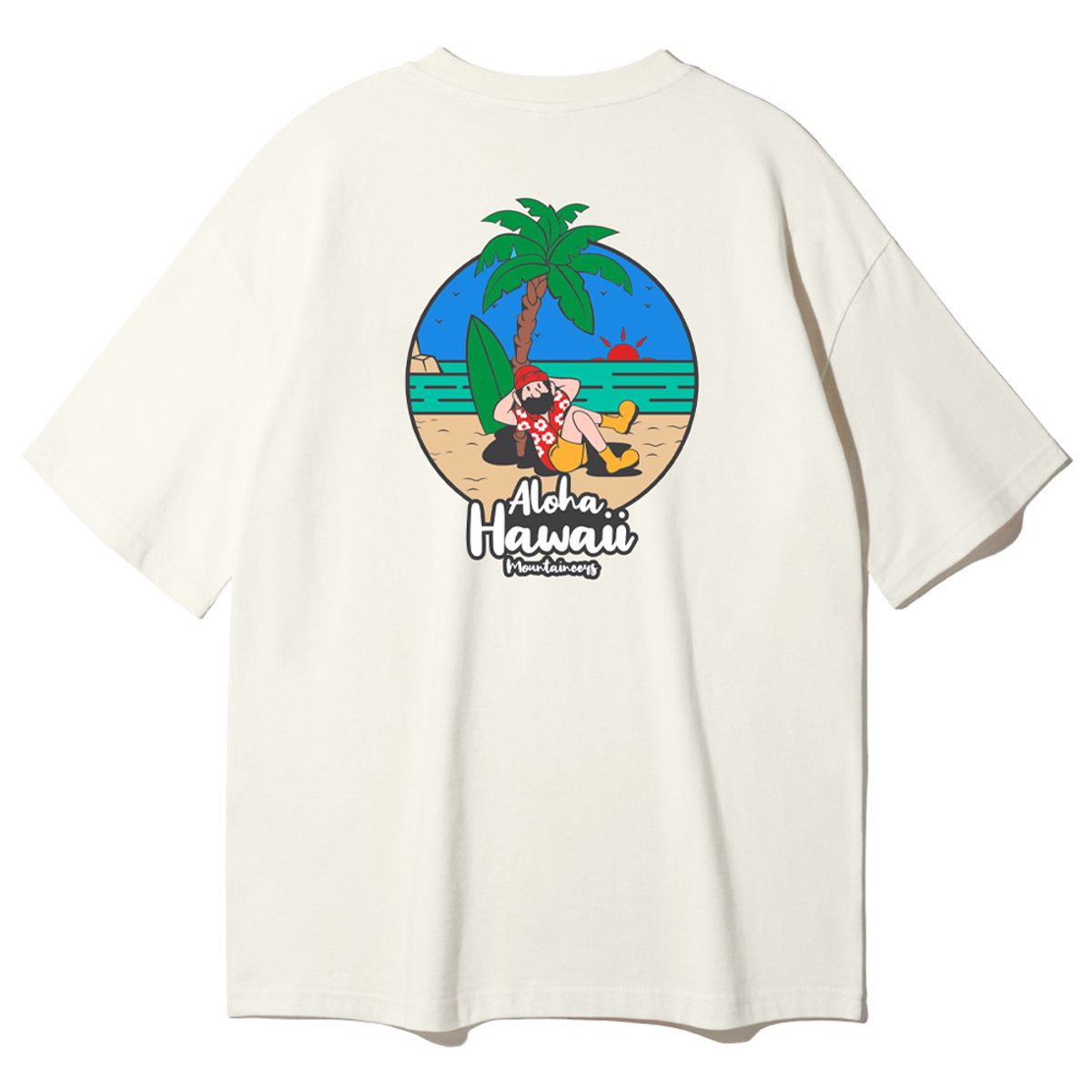 앨빈클로(ALVINCLO) 하와이 오버핏 반팔티 AST4362 (3 COLOR)