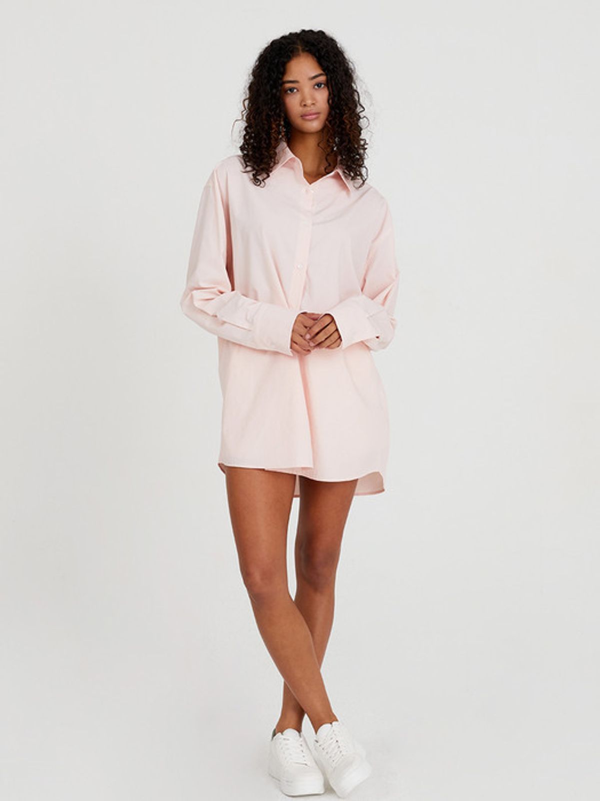 해브레스(HAVELESS) SIGNATURE OVER FIT SHIRT PINK