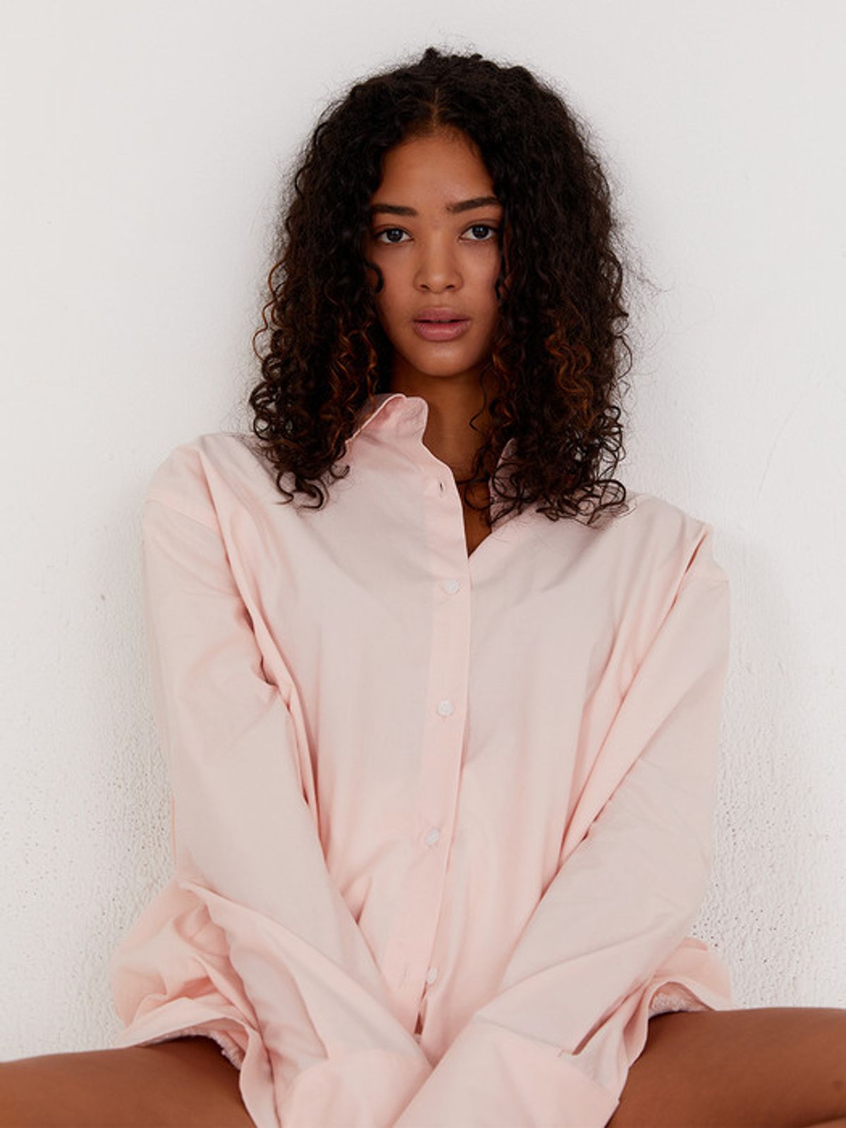 해브레스(HAVELESS) SIGNATURE OVER FIT SHIRT PINK