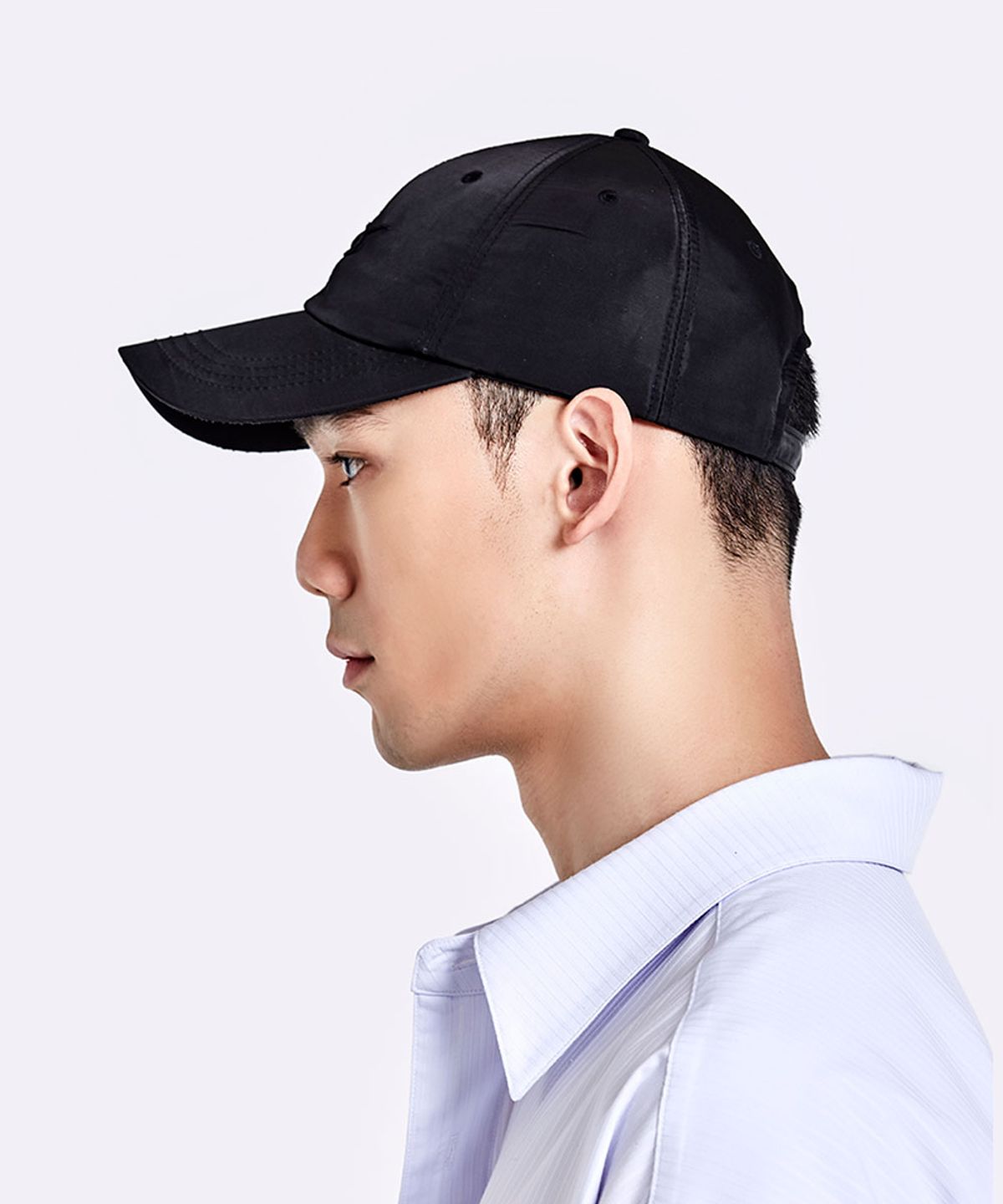 51퍼센트(51PERCENT) SHINY LOGO EMBROIDERY CAP - BLACK