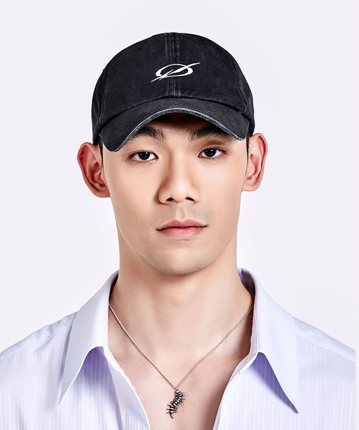 51퍼센트(51PERCENT) WASHED LOGO CAP - BLACK