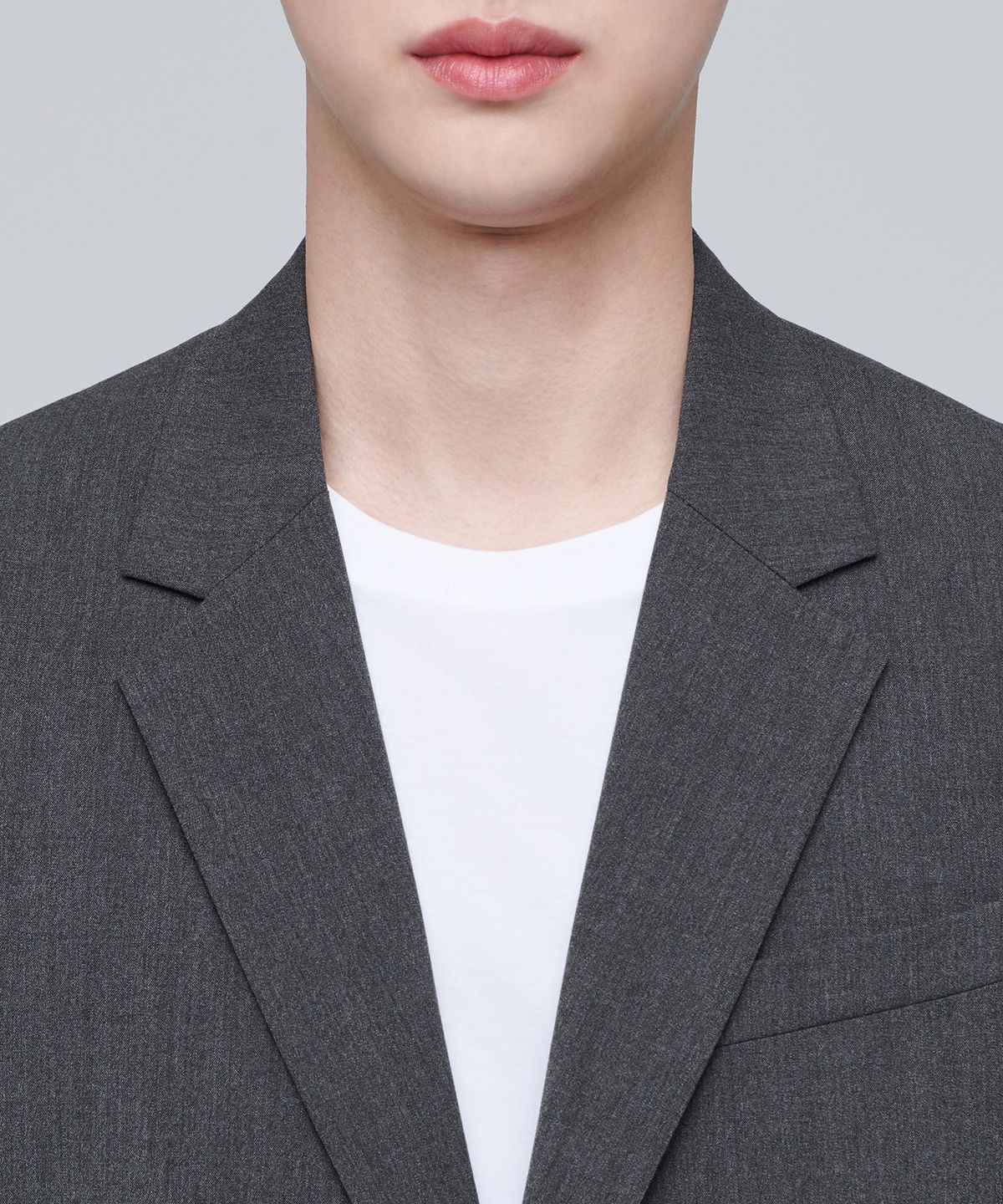 무신사 스탠다드(MUSINSA STANDARD) 라이트웨이트 릴렉스드 베이식 블레이저 [미디엄 그레이]