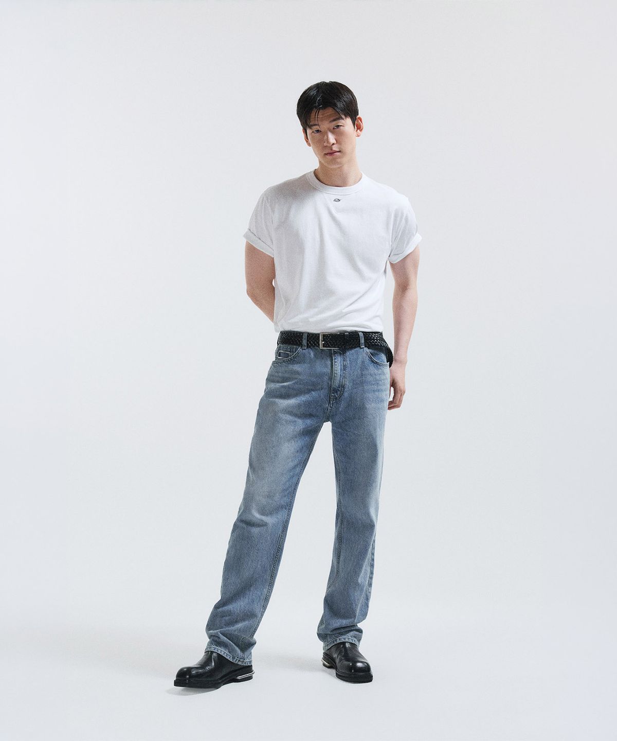51퍼센트(51PERCENT) Metal logo t-shirt - White
