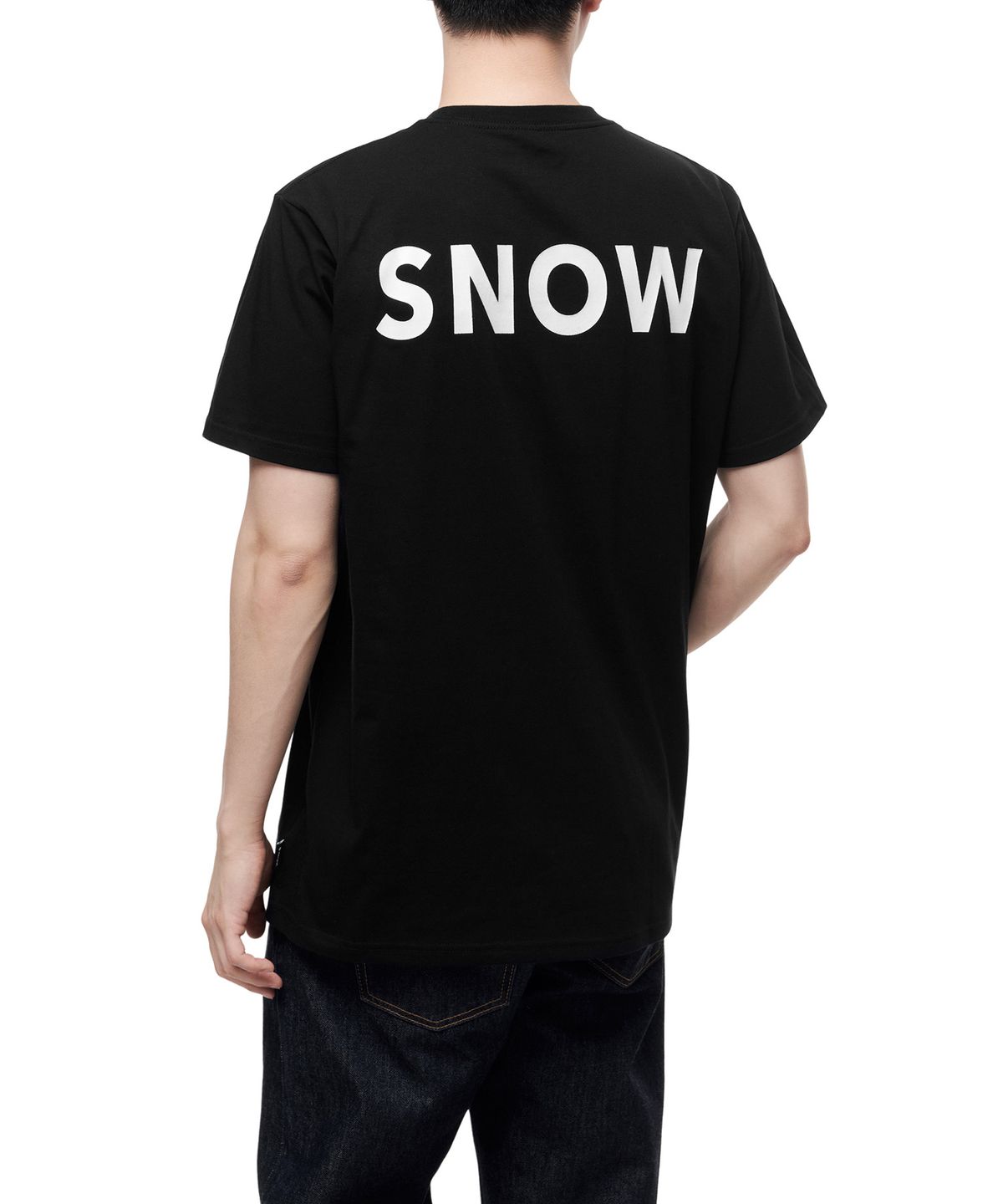 스노우피크(SNOWPEAK) 리플렉티브 프린티드 티셔츠 SP - 블랙 / TS-22SU101BK