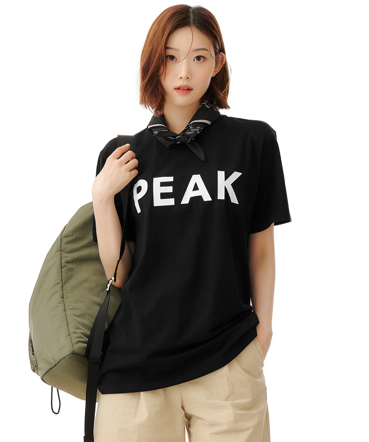 스노우피크(SNOWPEAK) 리플렉티브 프린티드 티셔츠 SP - 블랙 / TS-22SU101BK