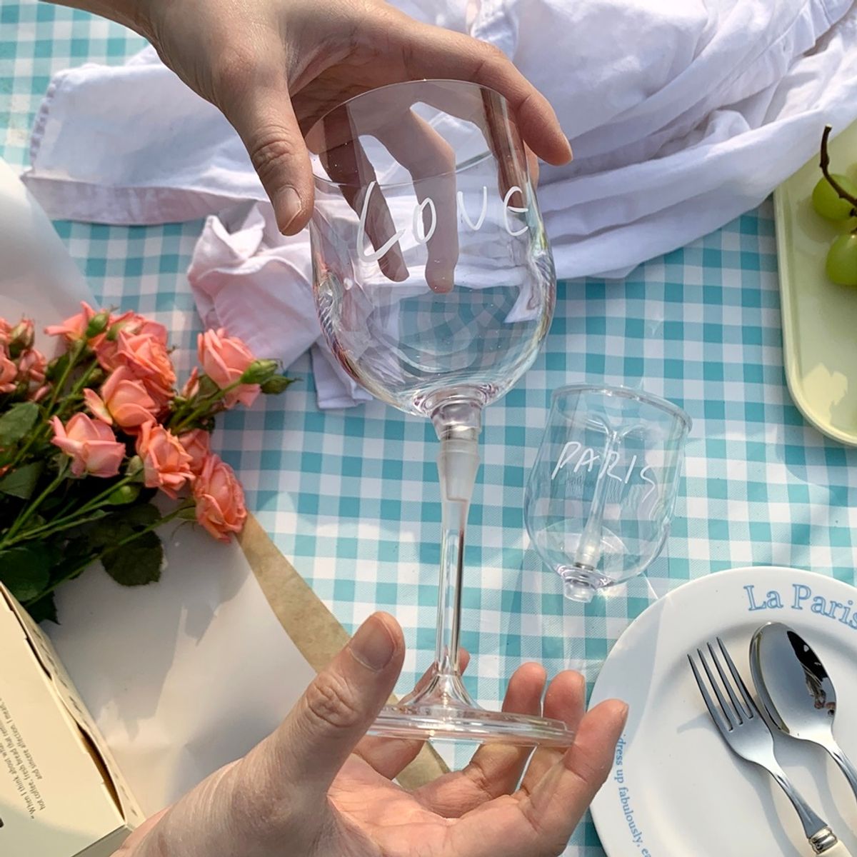 앨리건트 테이블(ELEGANT TABLE) 르피크닉 휴대용 피크닉 비어& 와인잔 3color 캠핑 선물용