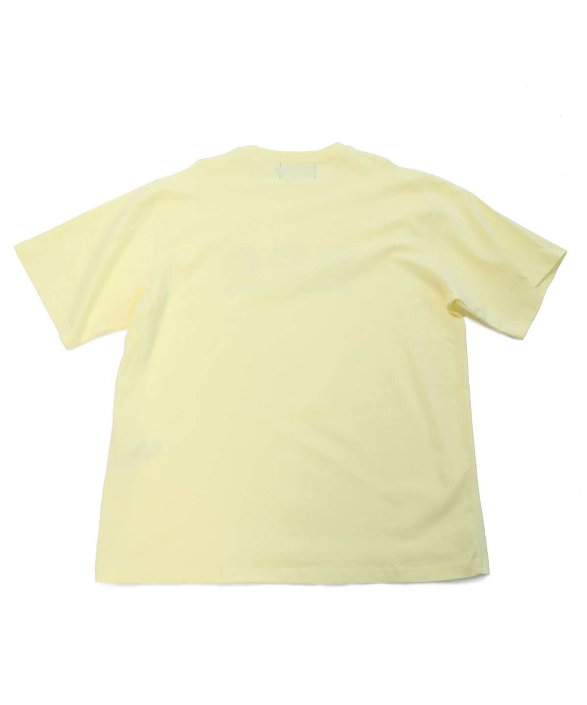 몽키플라워(Monkey Flower) 공용 힙합 수호신  드로잉  반팔티셔츠/MS2WTS25U YELLOW