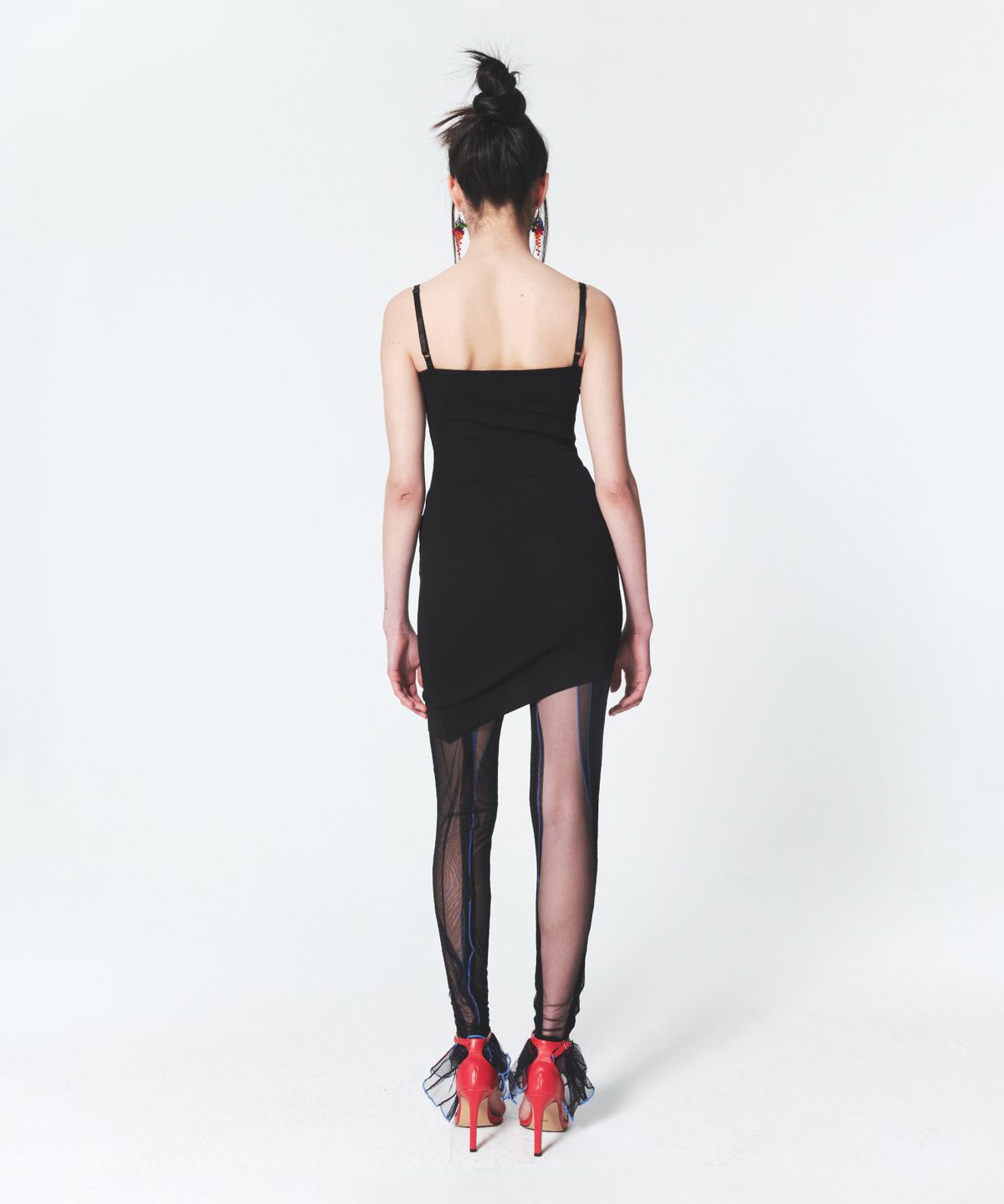 인프랩(INPREP) Raw Edge Mini Dress Black