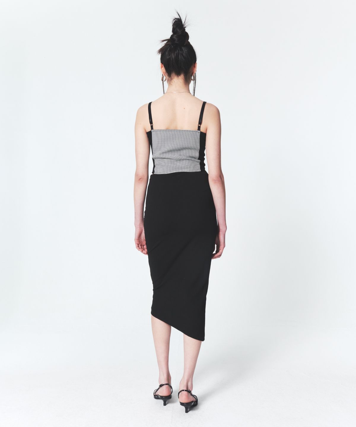 인프랩(INPREP) Houndstooth Corset Sleeveless