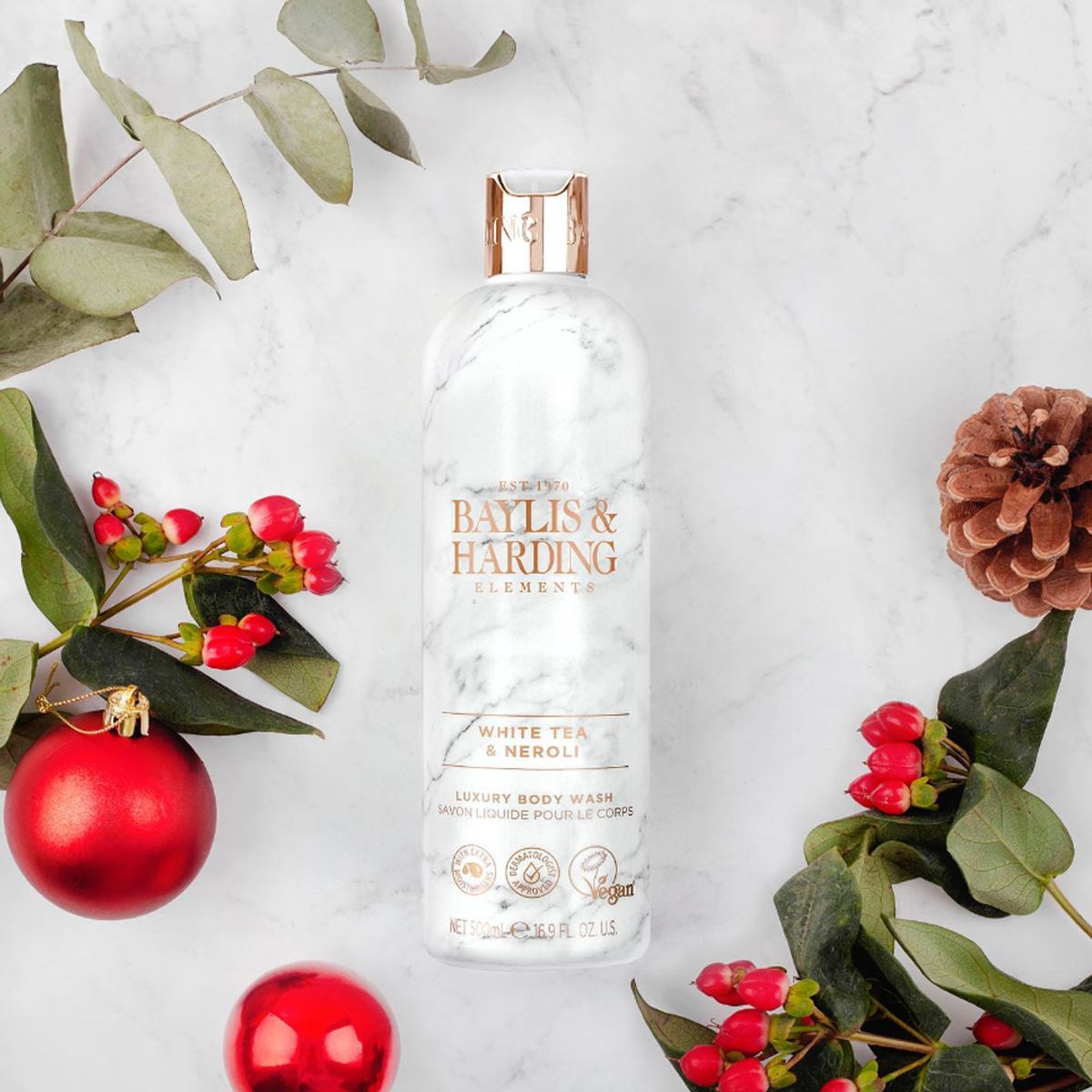 베일리스앤하딩(BAYLIS & HARDING) 화이트티 앤 네롤리 바디워시 500ml