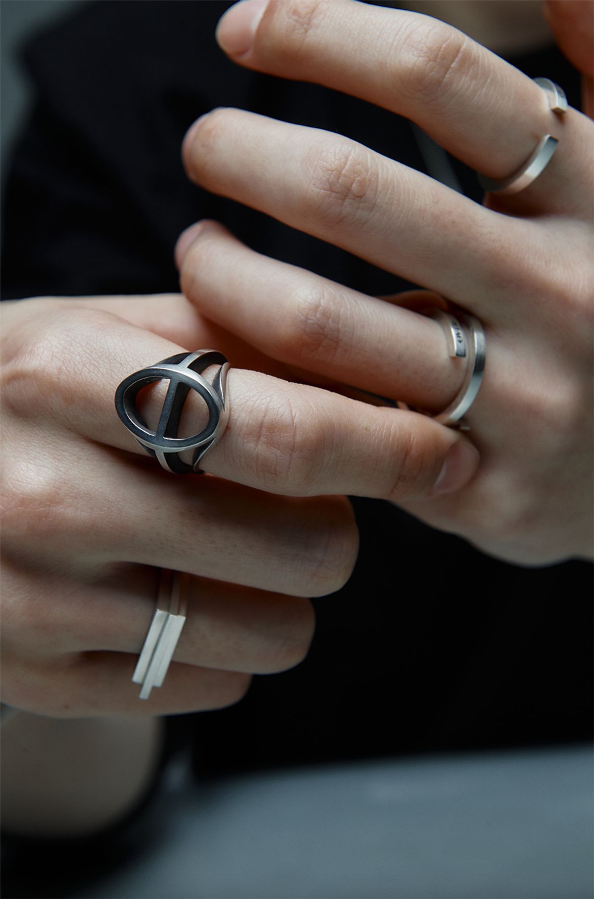 오버더라인(OVER THE LINE) Bold line Ring
