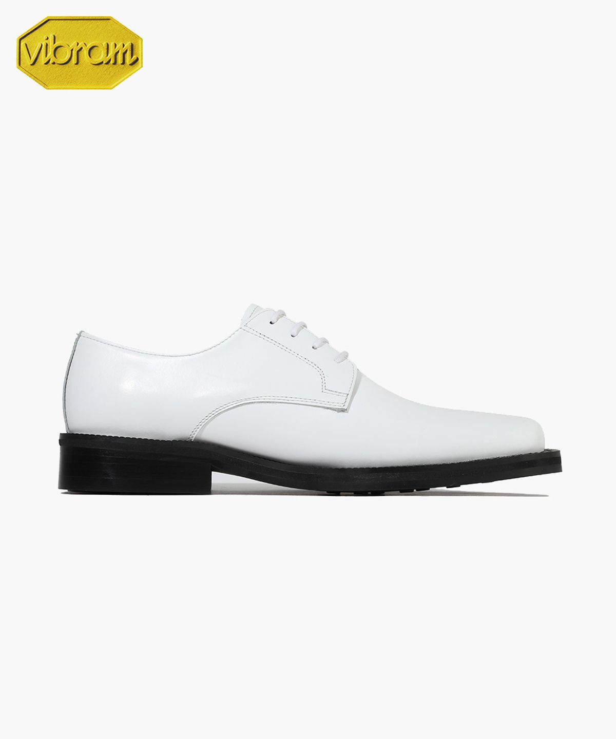 피렌체 아뜨리에(FIRENZE ATELIER) [비브람] 와이드웰트 미니멀 스퀘어토 더비 8410 [CREAM WHITE]