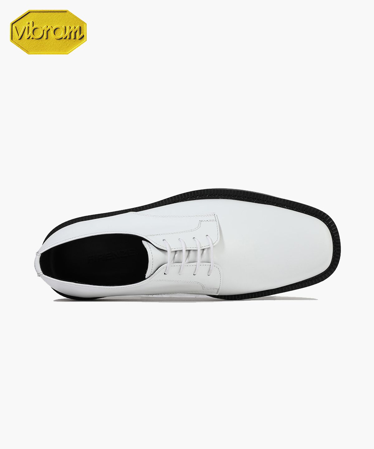 피렌체 아뜨리에(FIRENZE ATELIER) [비브람] 와이드웰트 미니멀 스퀘어토 더비 8410 [CREAM WHITE]