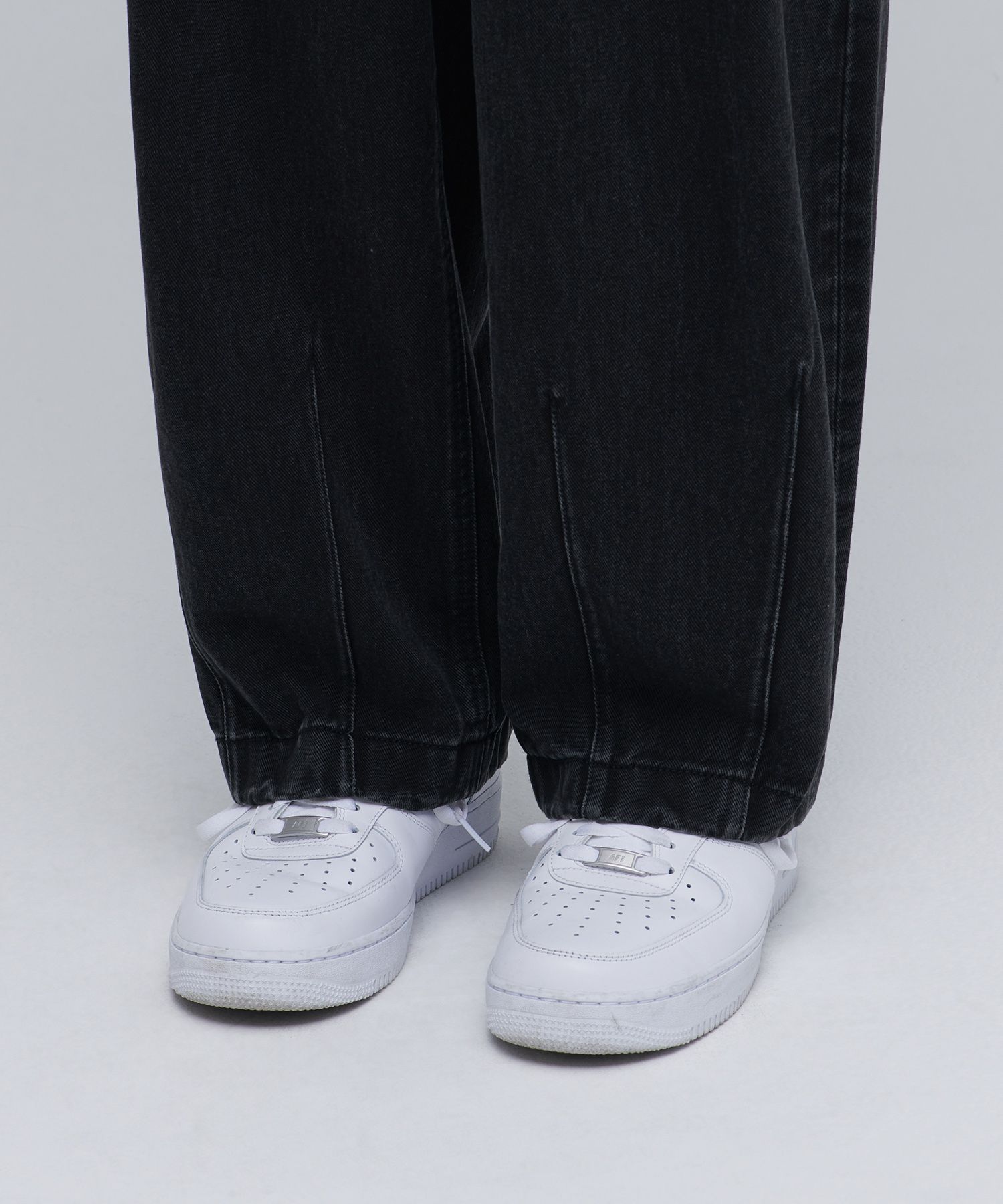 ★MUSINSA STANDARD★ Denim Wide Balloon Pants Washed Black M MUSINSA | MUSINSA STANDARD DENIM WIDE BALLOON PANTS [WASHED