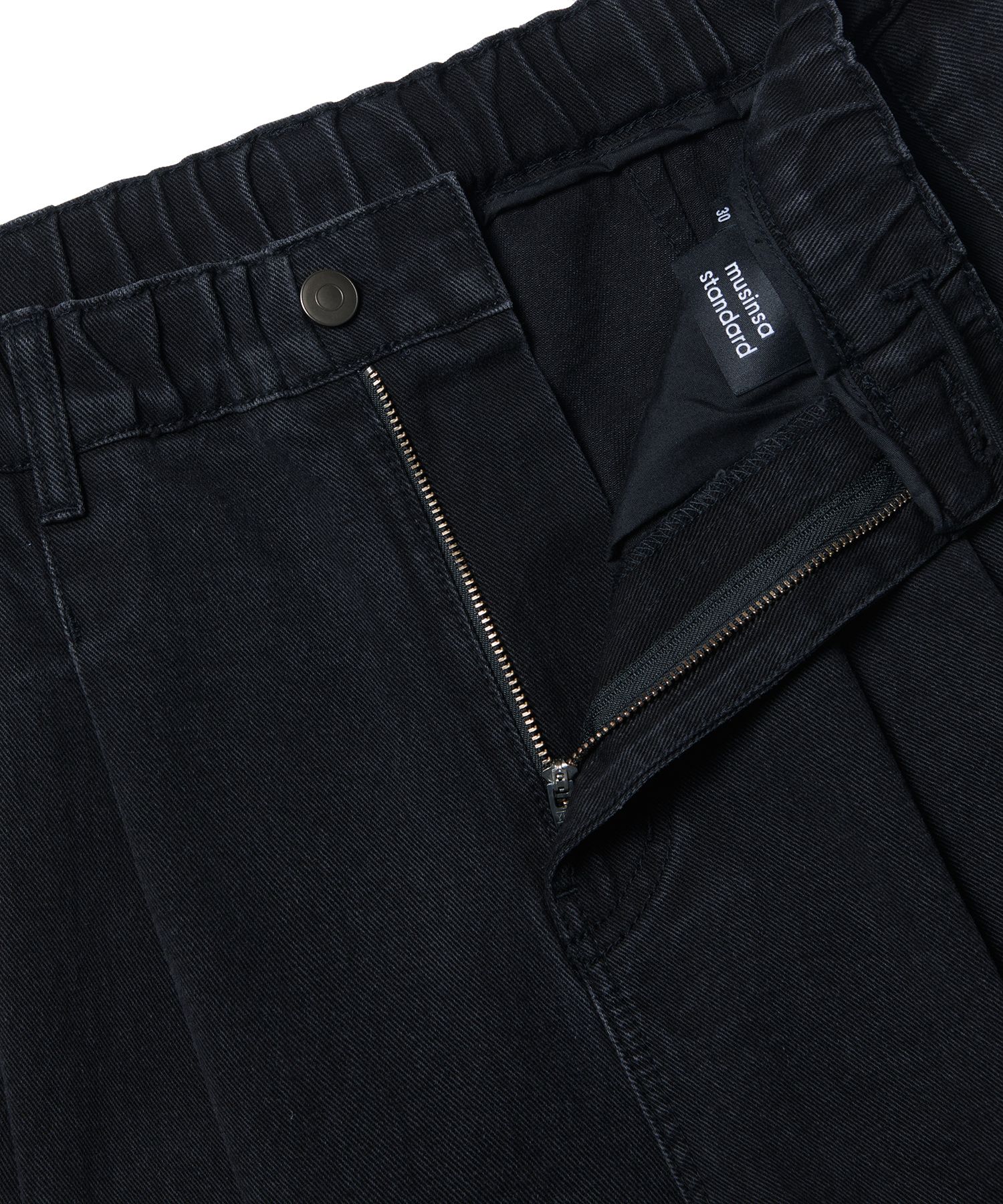 ★MUSINSA STANDARD★ Belted semi balloon denim pants grey MM MUSINSA | MUSINSA STANDARD WOMAN Women's Twist Semi Balloon