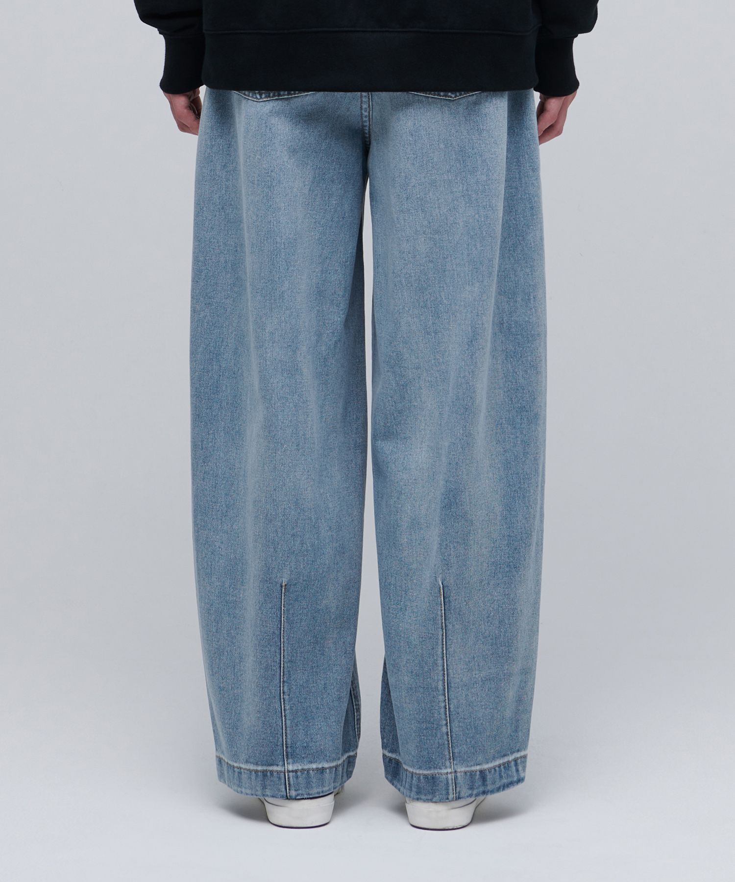 ★MUSINSA STANDARD★ Lightweight Big Wide Denim Pants Low Bl MUSINSA | MUSINSA STANDARD WOMAN Women's low rise wide denim