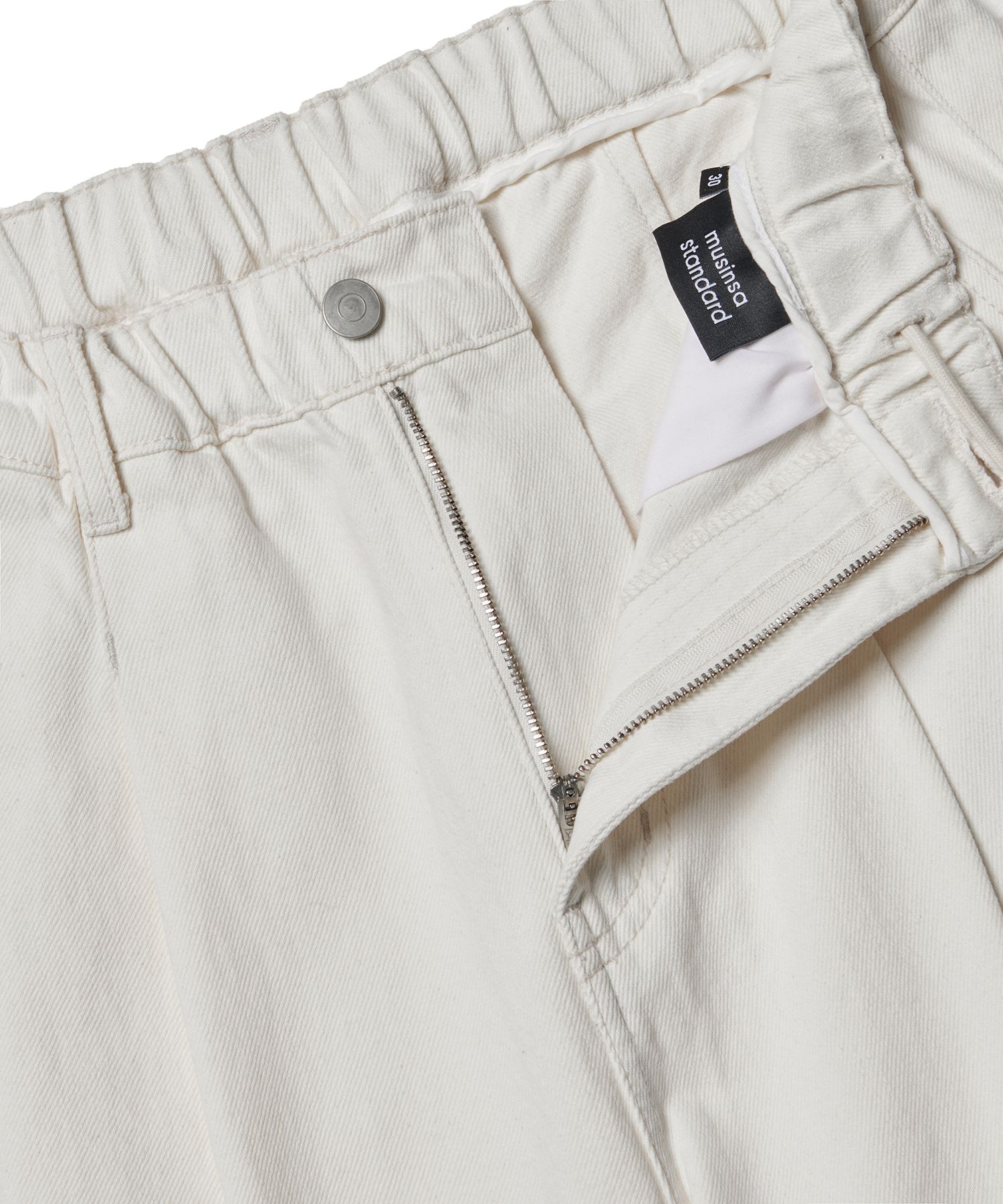 MUSINSA | MUSINSA STANDARD DENIM WIDE BALLOON PANTS [CREAM]