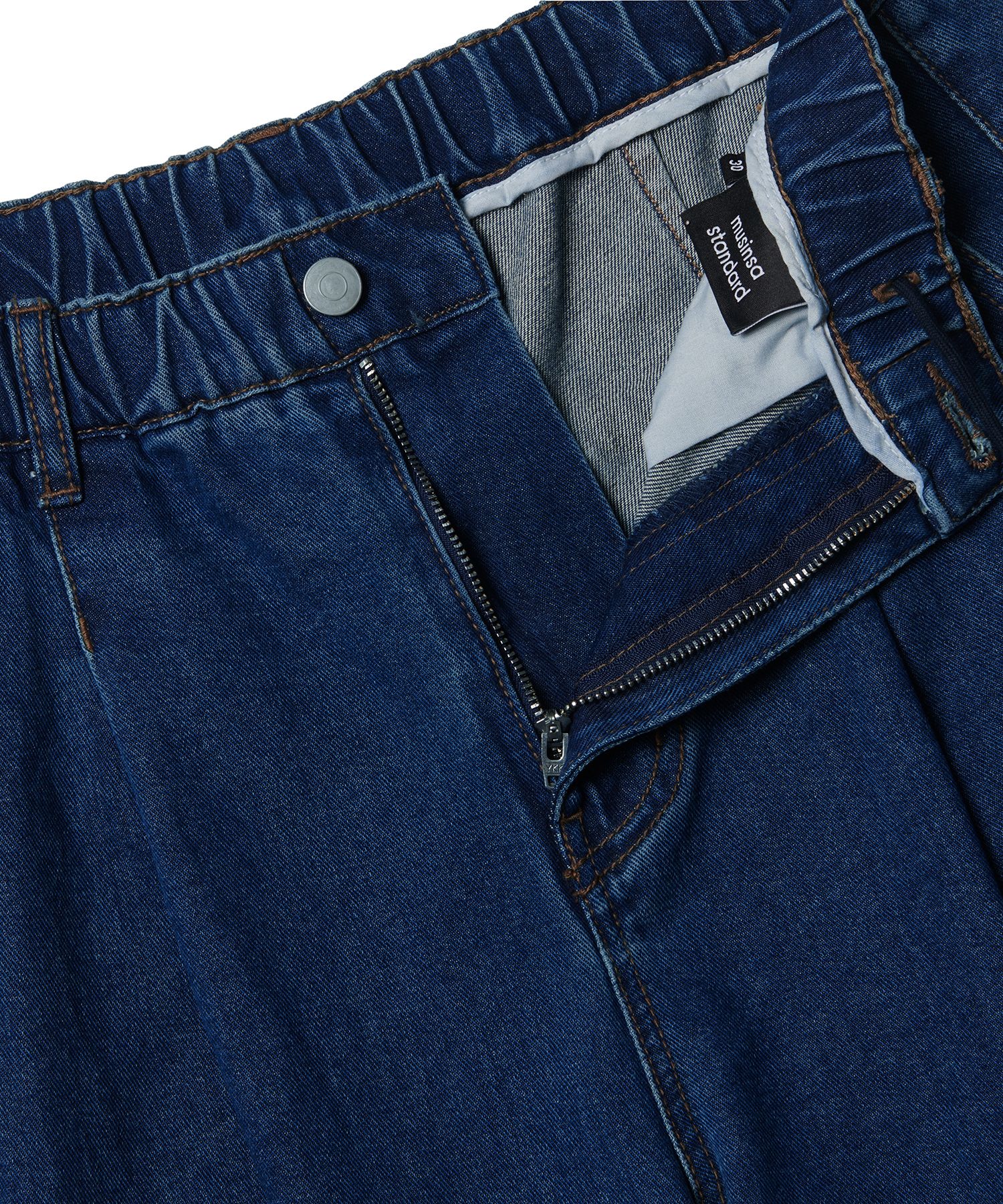 ★MUSINSA STANDARD★ Denim Wide Balloon Pants Medium Indigo MUSINSA | MUSINSA STANDARD DENIM WIDE BALLOON PANTS [MEDIUM